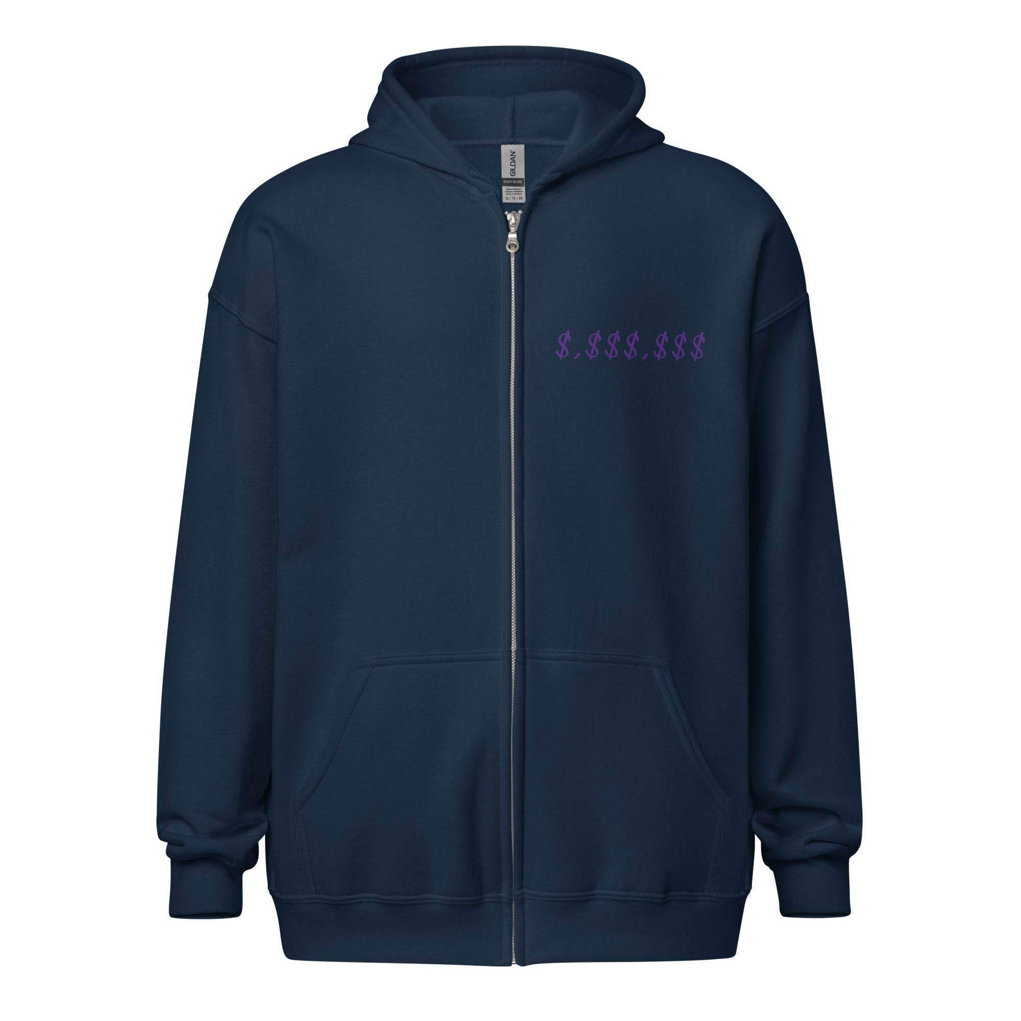 Hip & Bearish Zip Up Hoodie - InvestmenTees