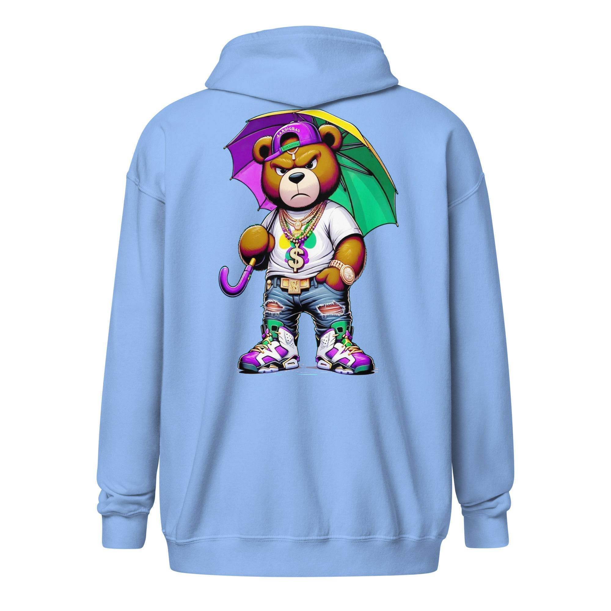 Hip & Bearish Zip Up Hoodie - InvestmenTees