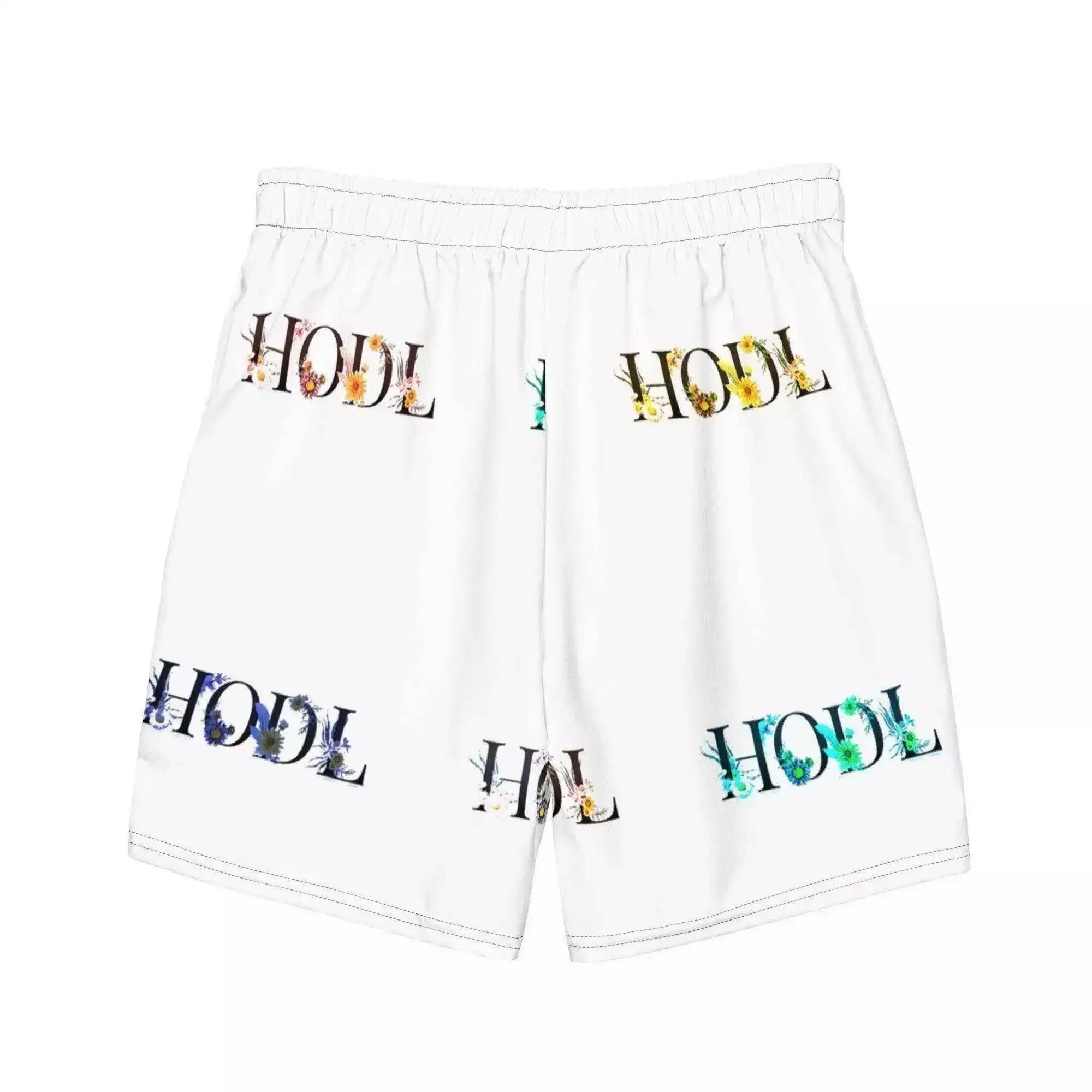 HODL Flowers Swim Trunks - InvestmenTees