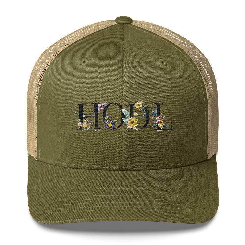 HODL Flowers Trucker Cap - InvestmenTees