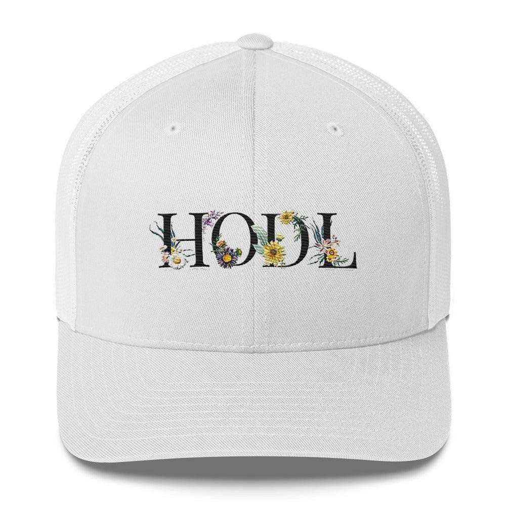 HODL Flowers Trucker Cap - InvestmenTees