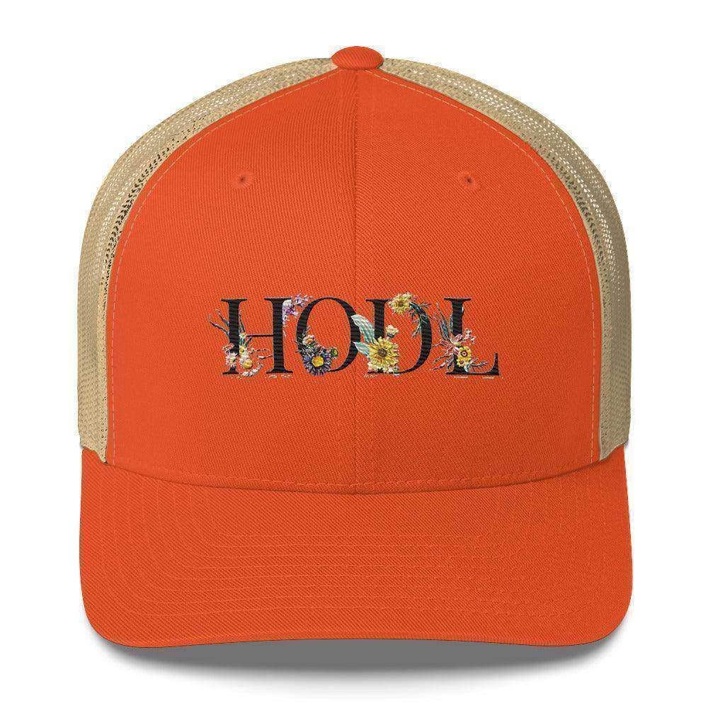 HODL Flowers Trucker Cap - InvestmenTees