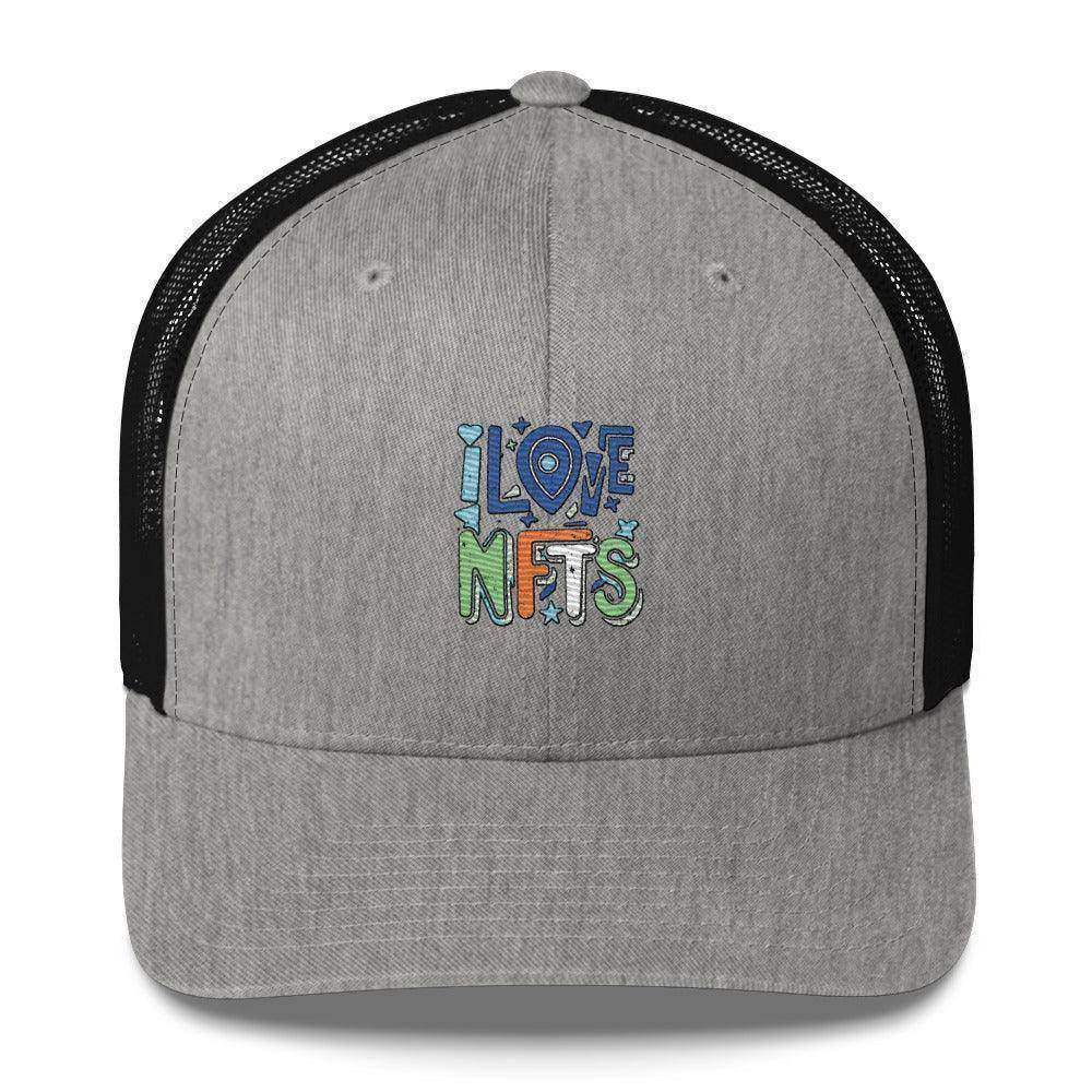 I Love NFT's Trucker Cap - InvestmenTees
