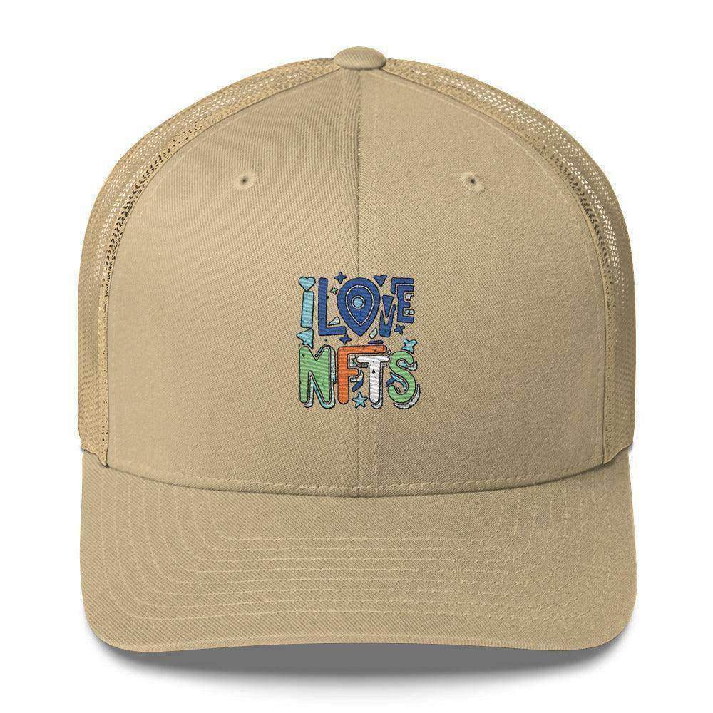 I Love NFT's Trucker Cap - InvestmenTees