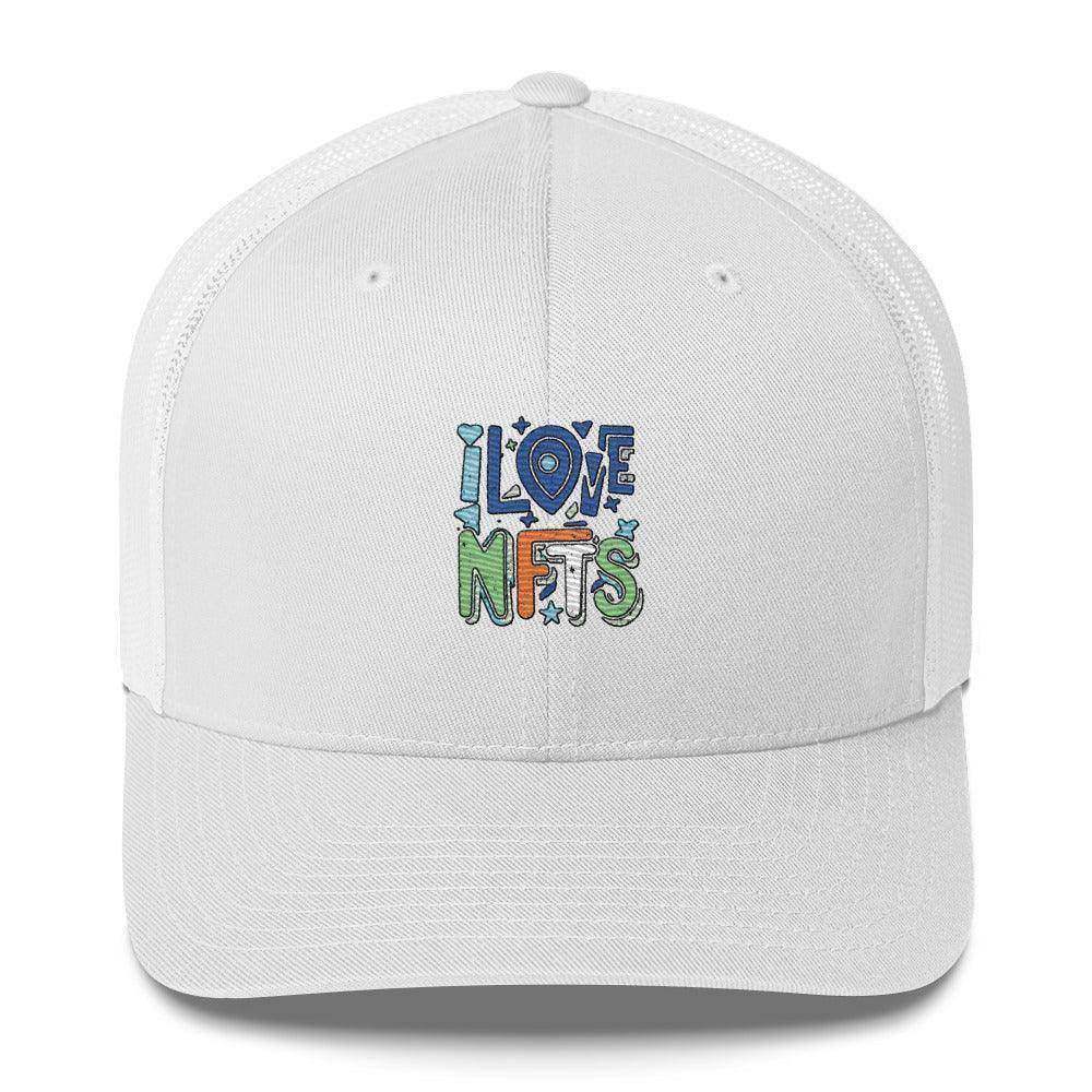 I Love NFT's Trucker Cap - InvestmenTees