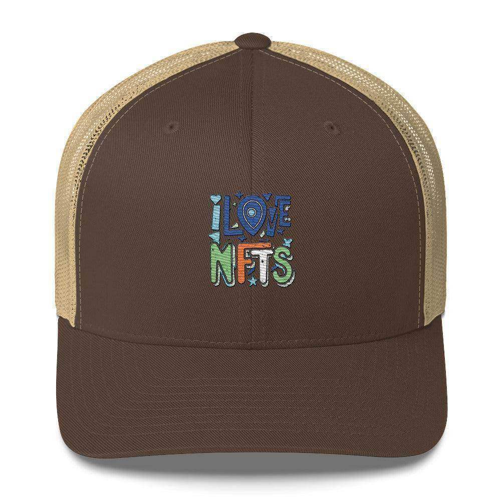 I Love NFT's Trucker Cap - InvestmenTees
