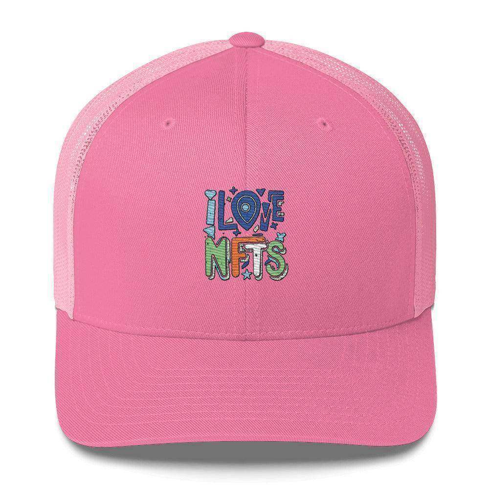 I Love NFT's Trucker Cap - InvestmenTees