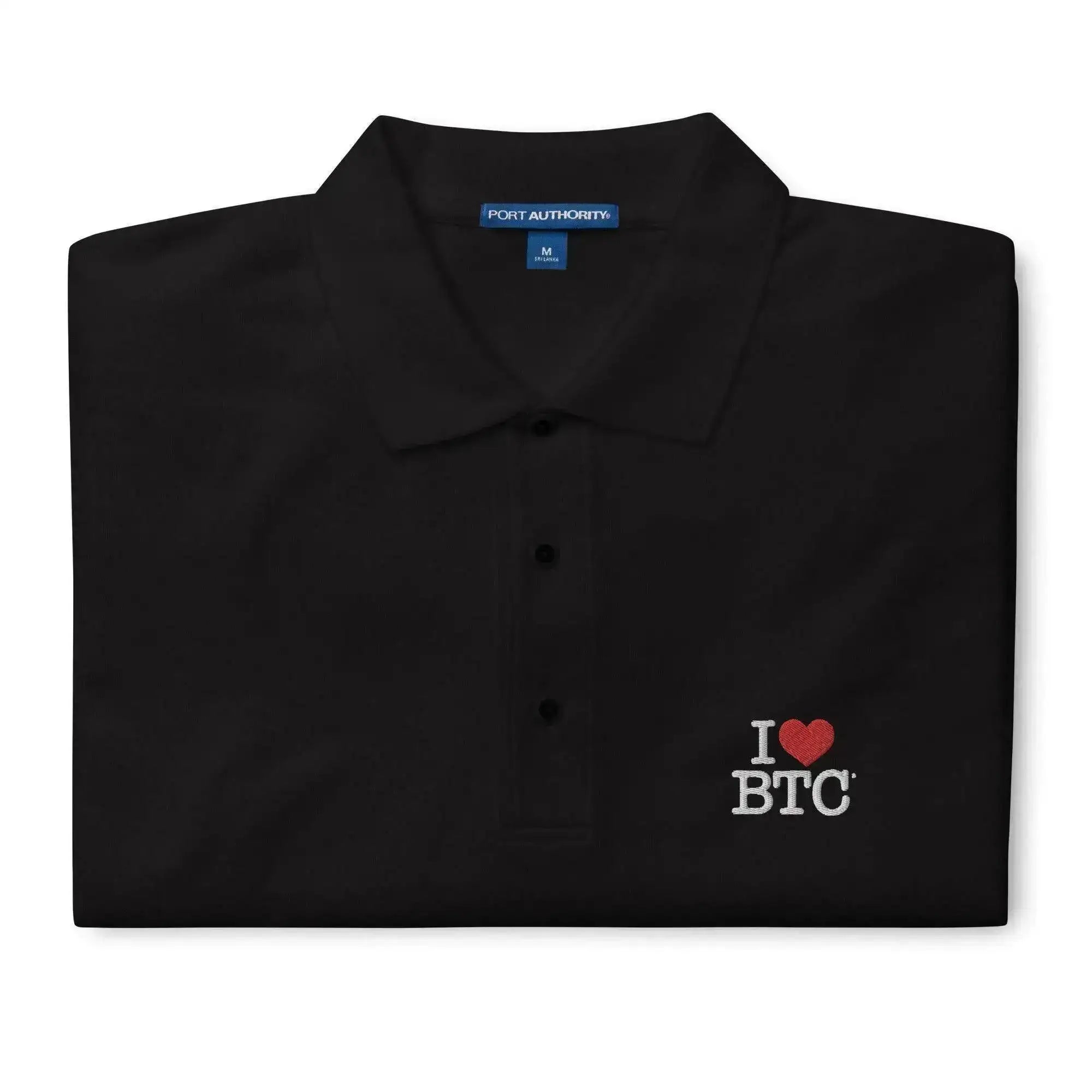 I LUV BTC Polo Shirt - InvestmenTees