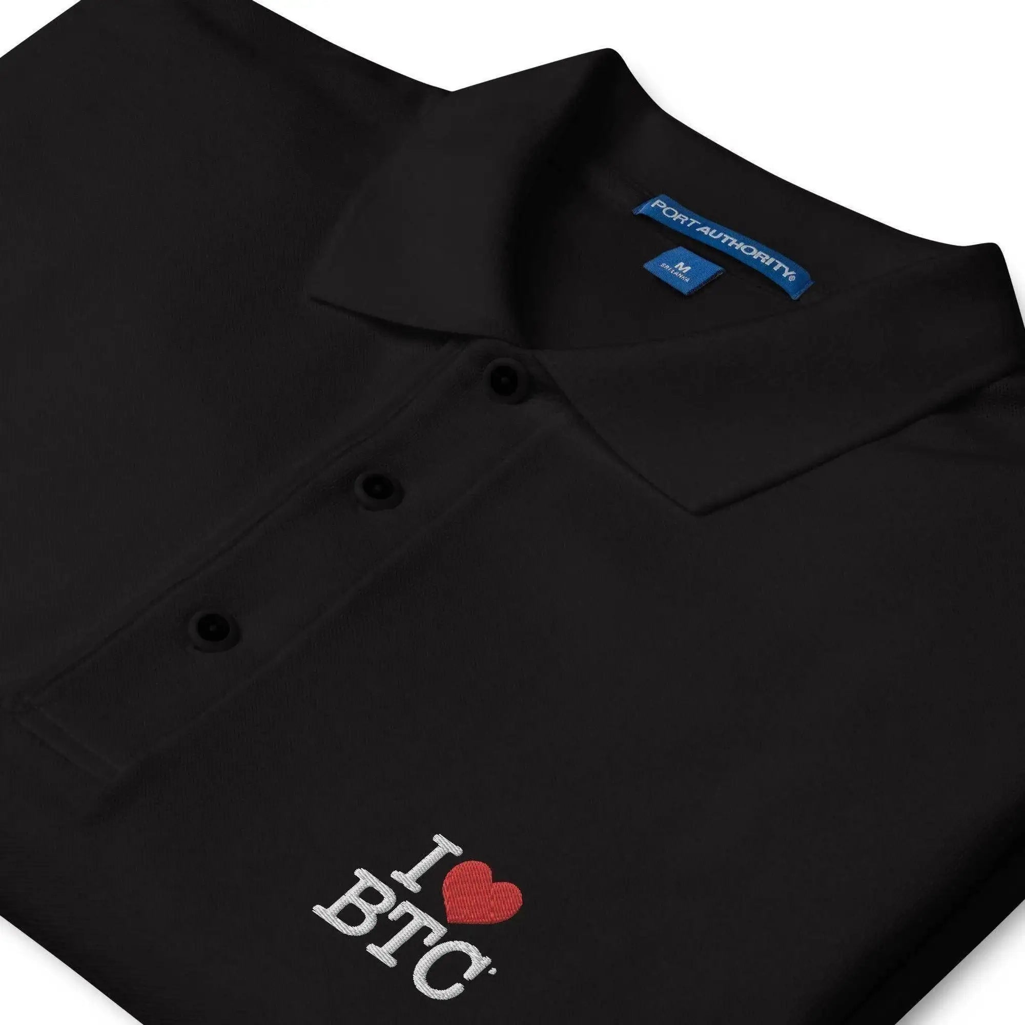 I LUV BTC Polo Shirt - InvestmenTees