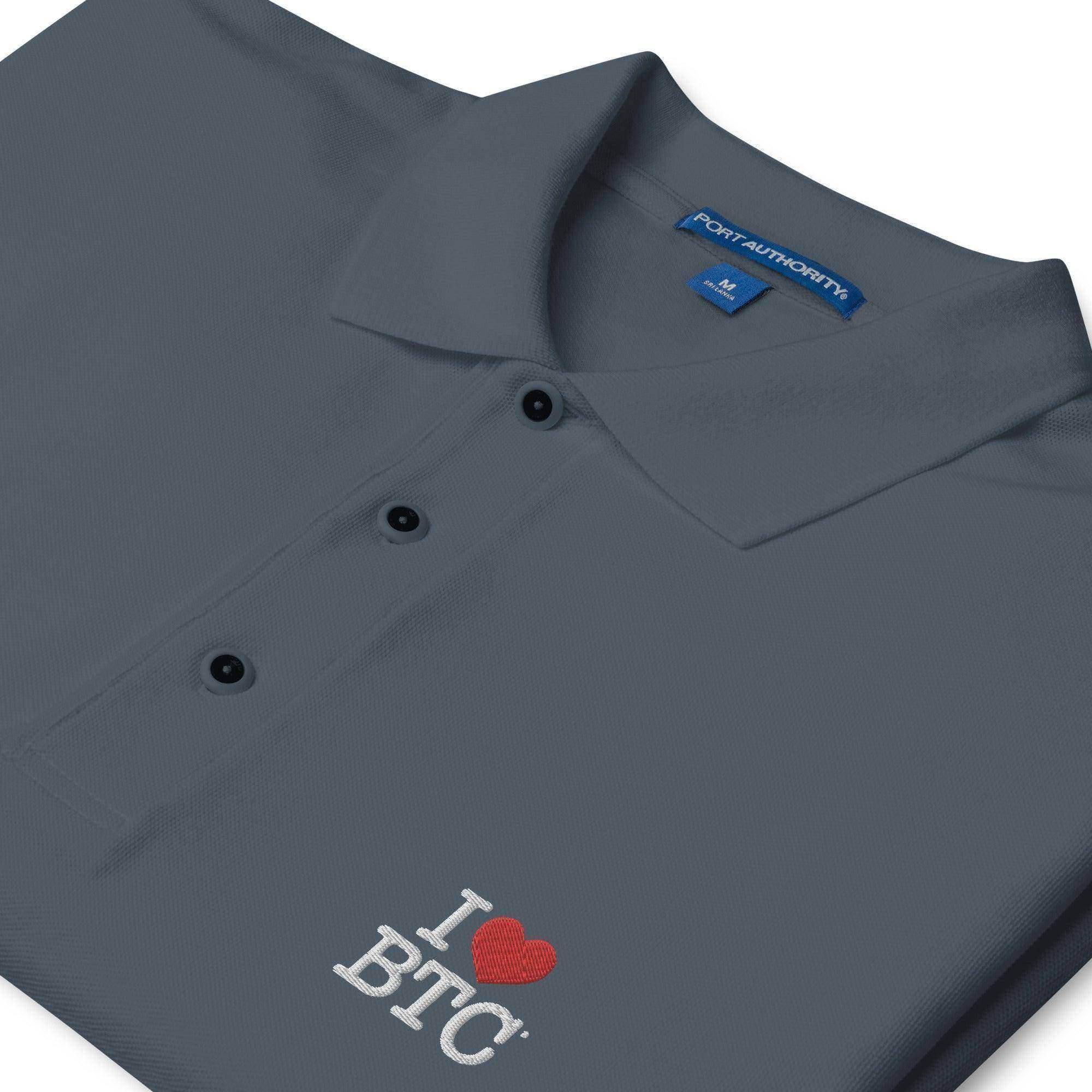 I LUV BTC Polo Shirt - InvestmenTees