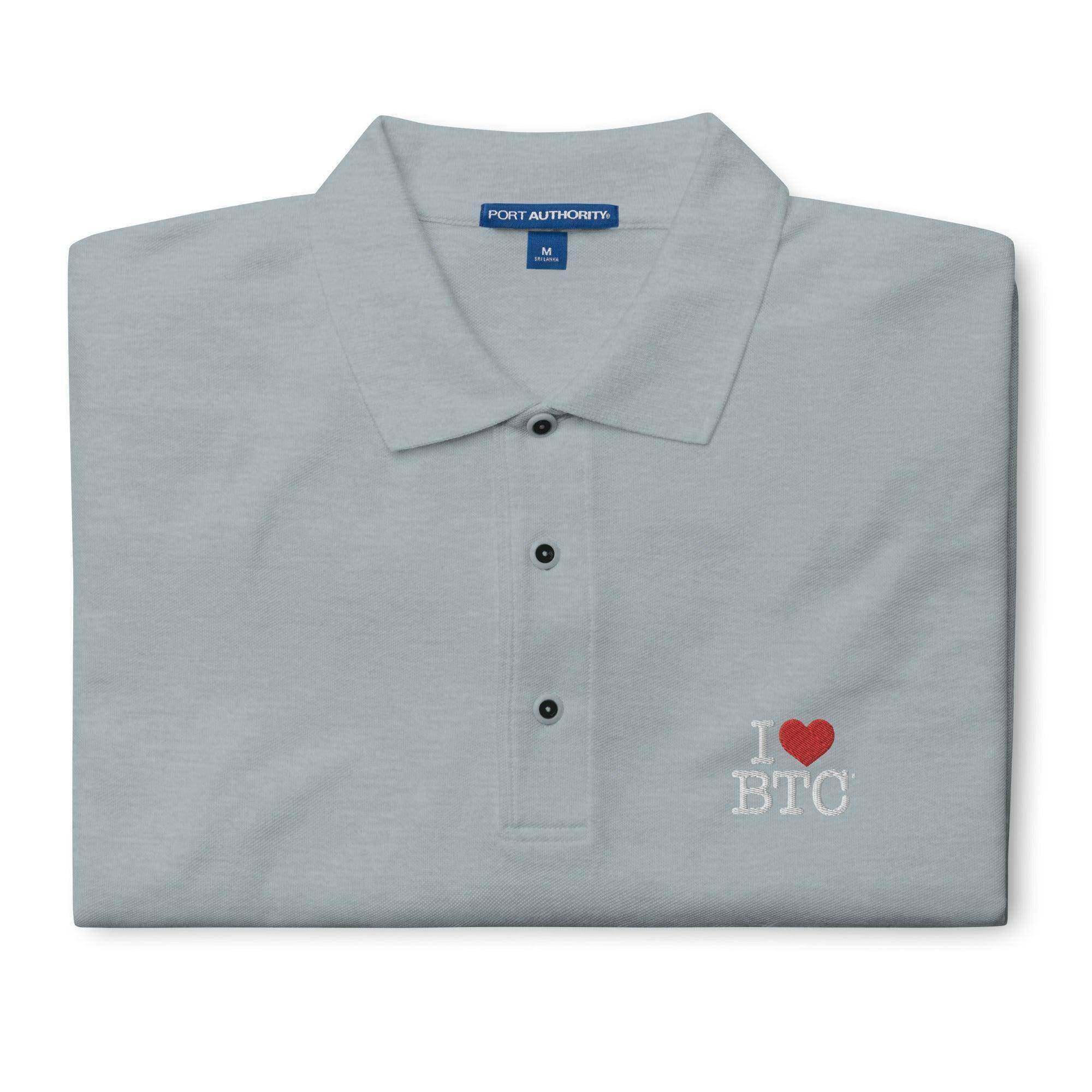I LUV BTC Polo Shirt - InvestmenTees