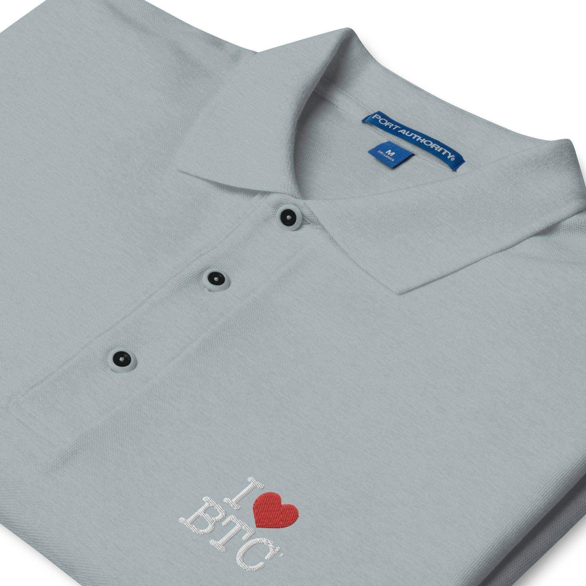 I LUV BTC Polo Shirt - InvestmenTees