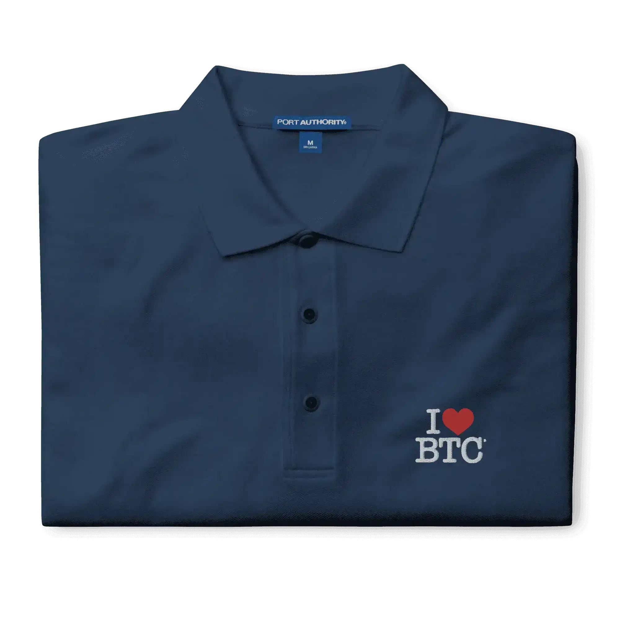 I LUV BTC Polo Shirt - InvestmenTees
