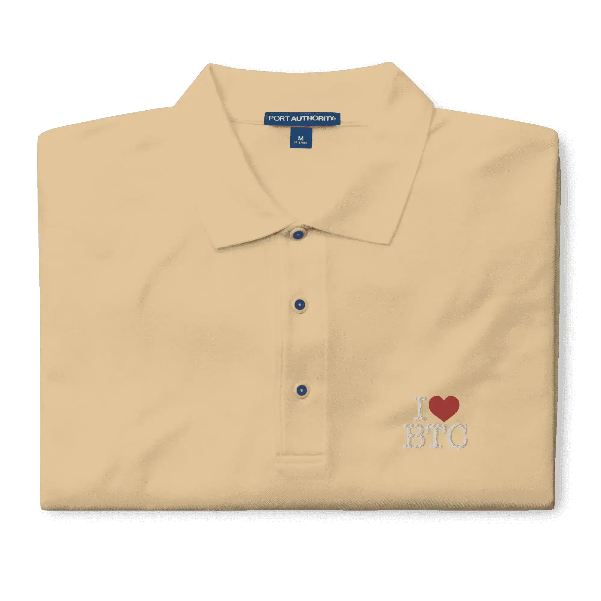 I LUV BTC Polo Shirt - InvestmenTees