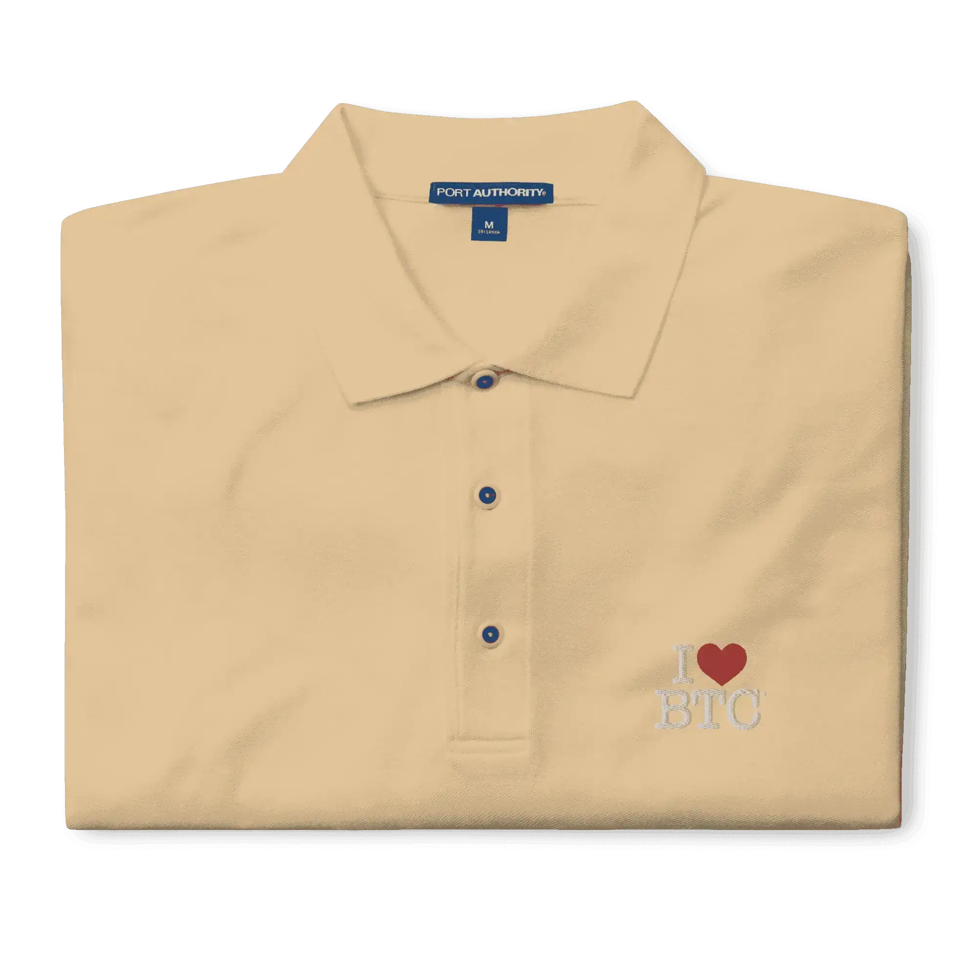 I LUV BTC Polo Shirt - InvestmenTees