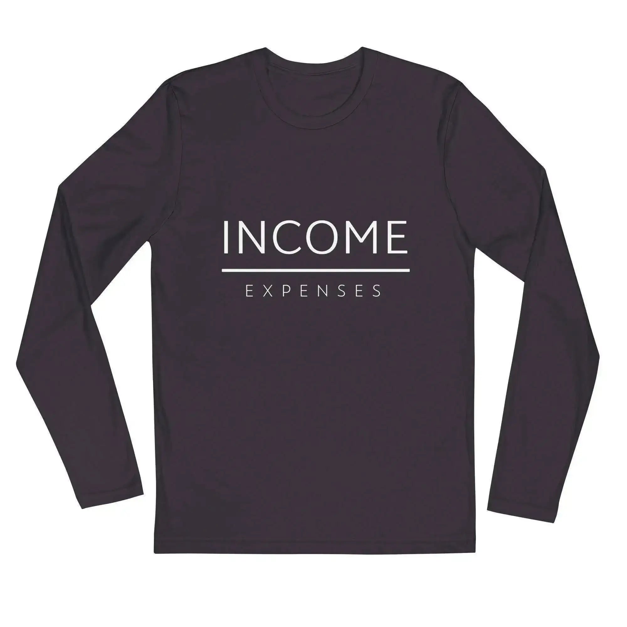 Income Over Expenses Long Sleeve T-Shirt - InvestmenTees
