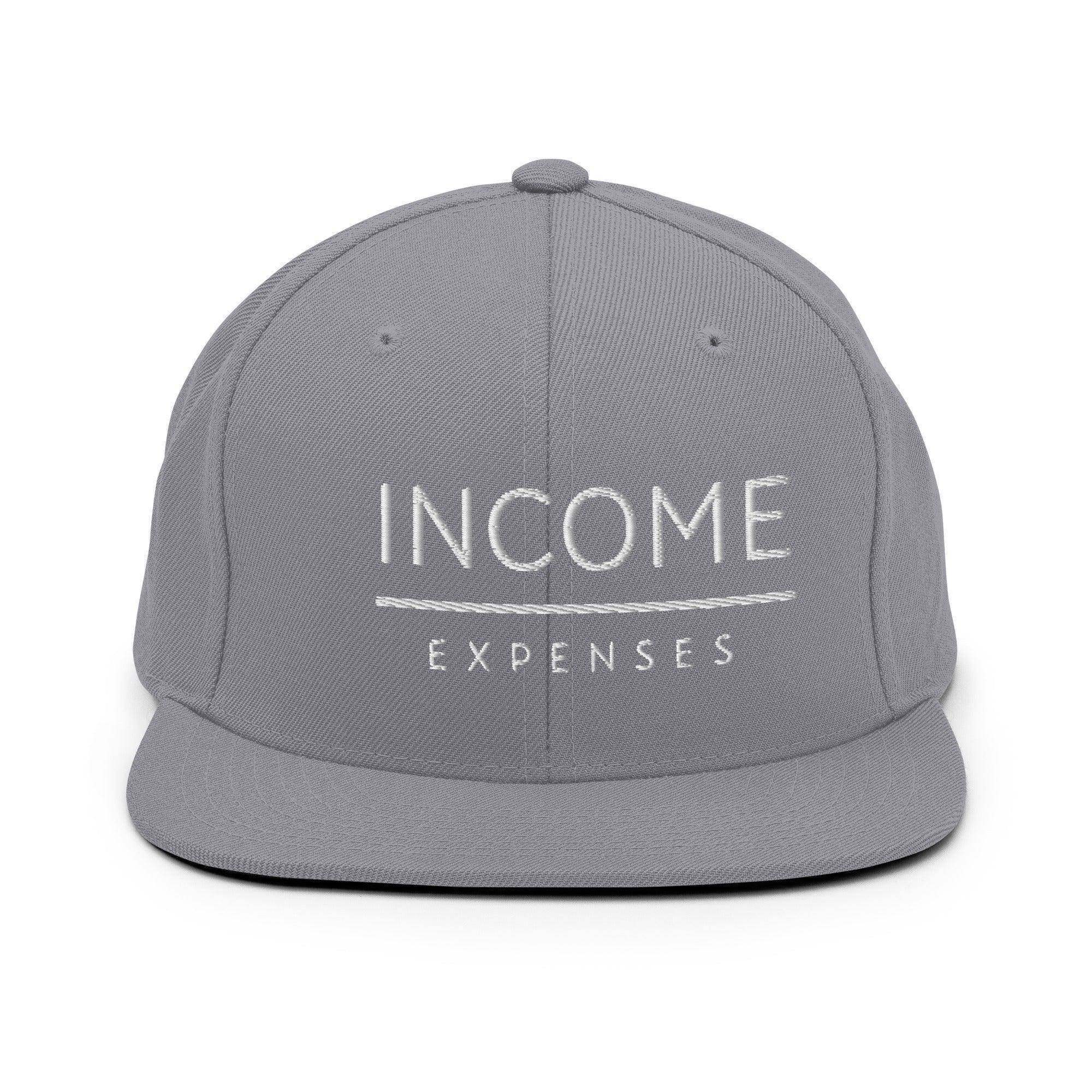 Income Over Expenses | Finance Snapback Hat - InvestmenTees