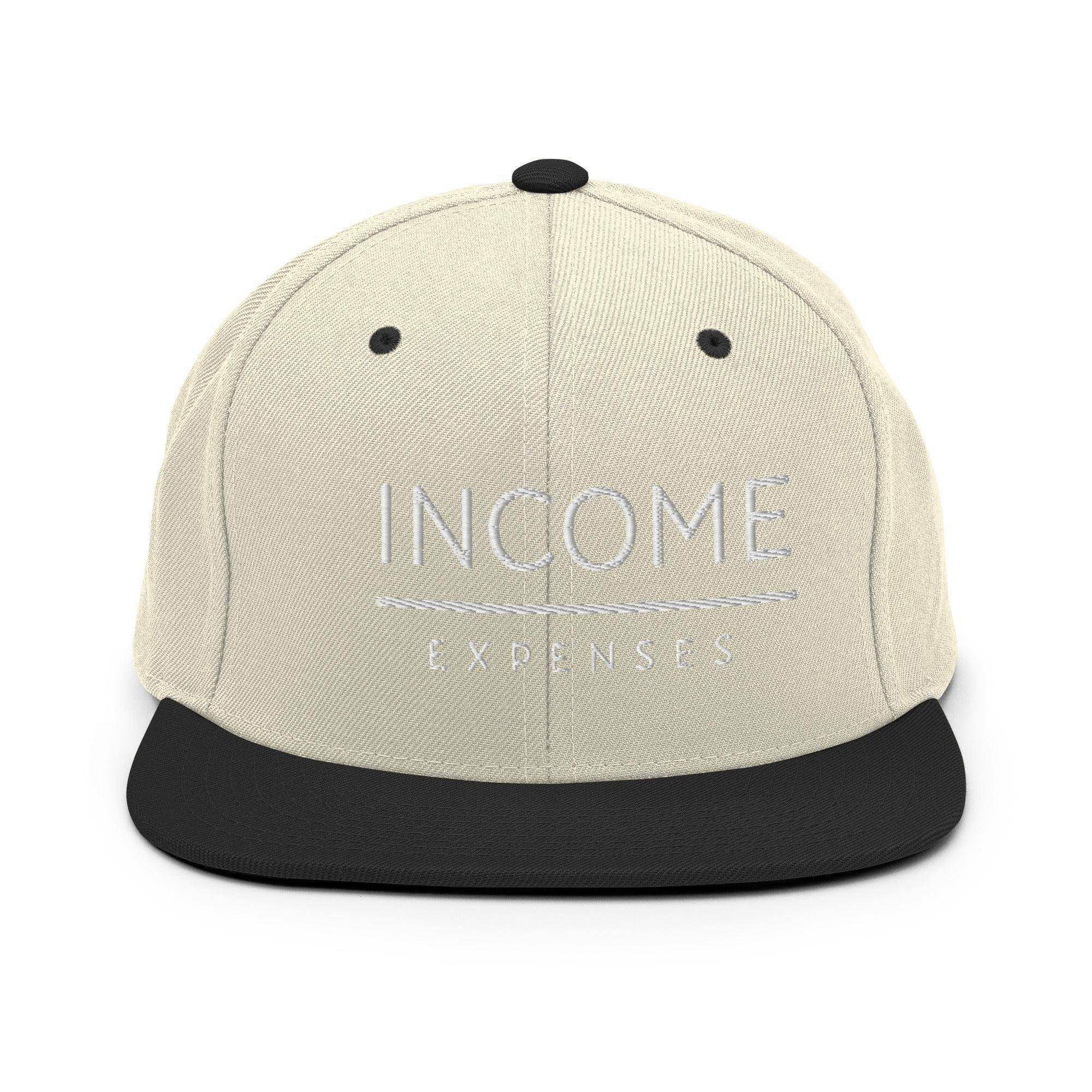 Income Over Expenses | Finance Snapback Hat - InvestmenTees