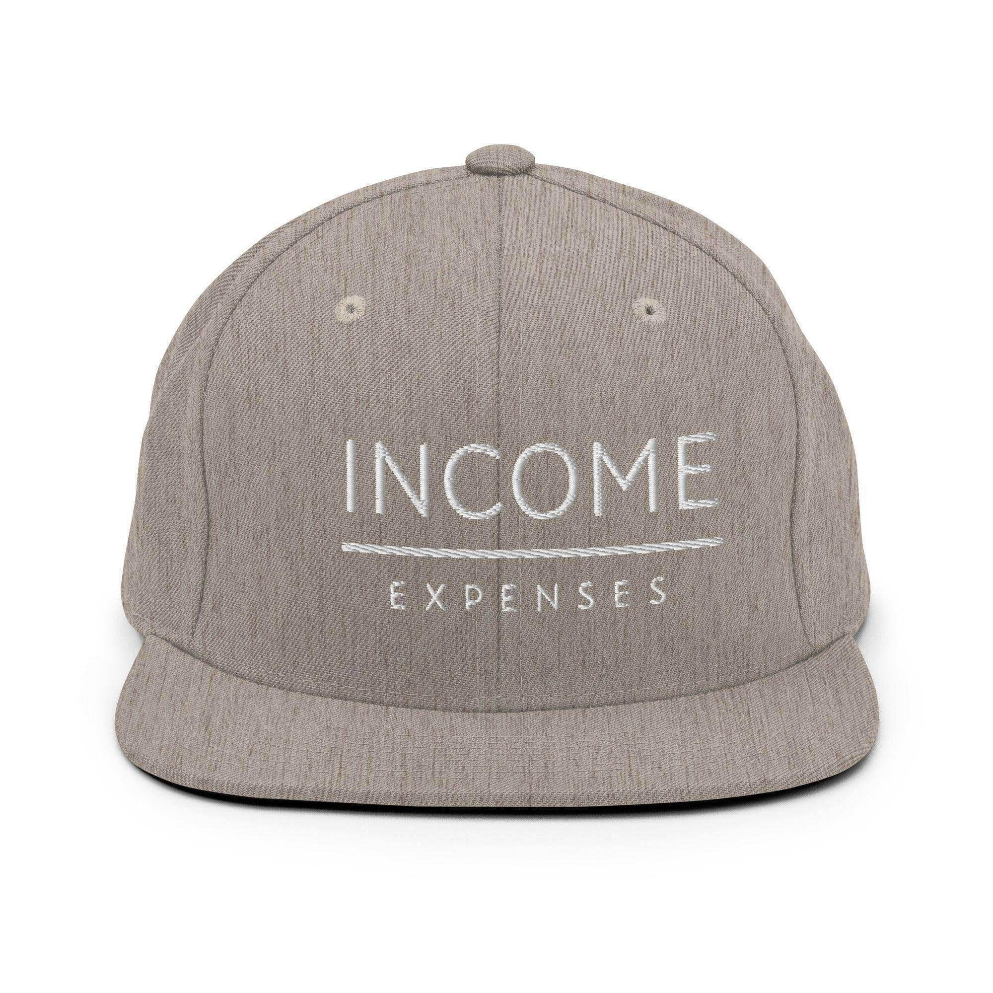 Income Over Expenses | Finance Snapback Hat - InvestmenTees