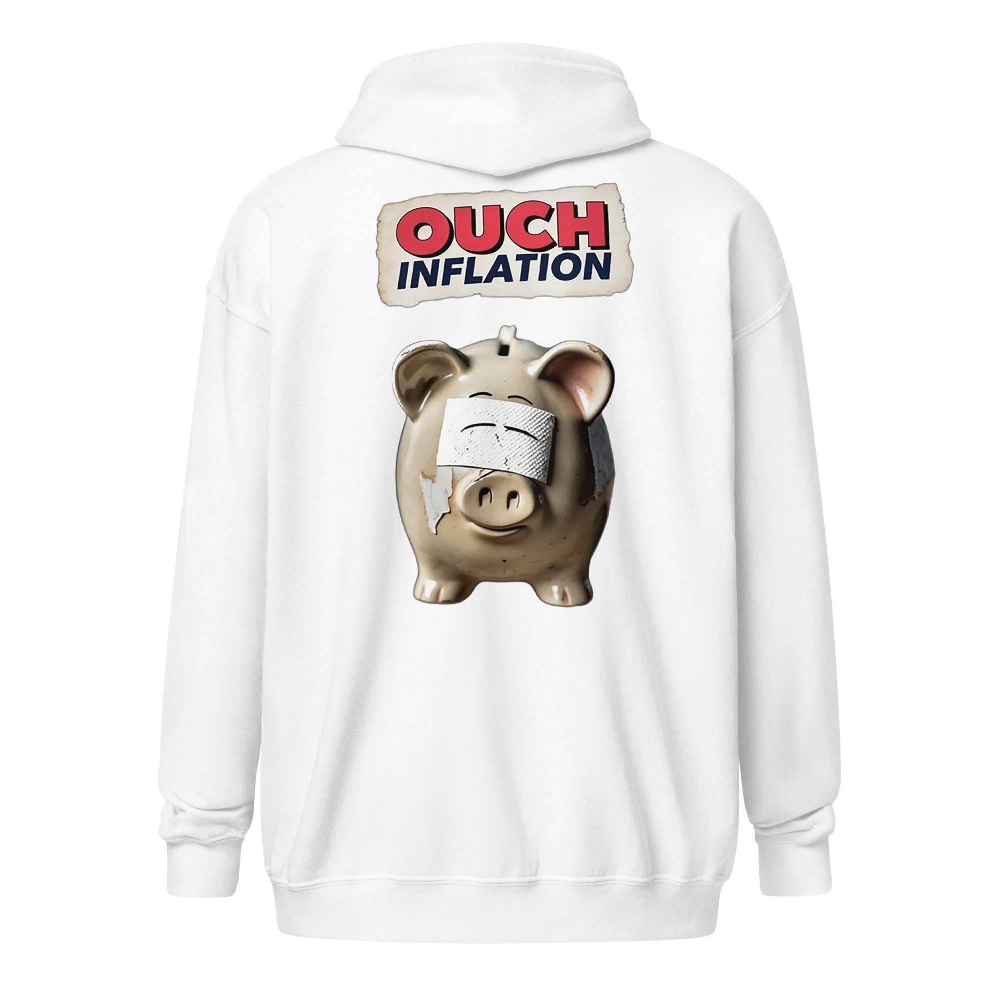 Inflation Hurts Zip Up Hoodie - InvestmenTees