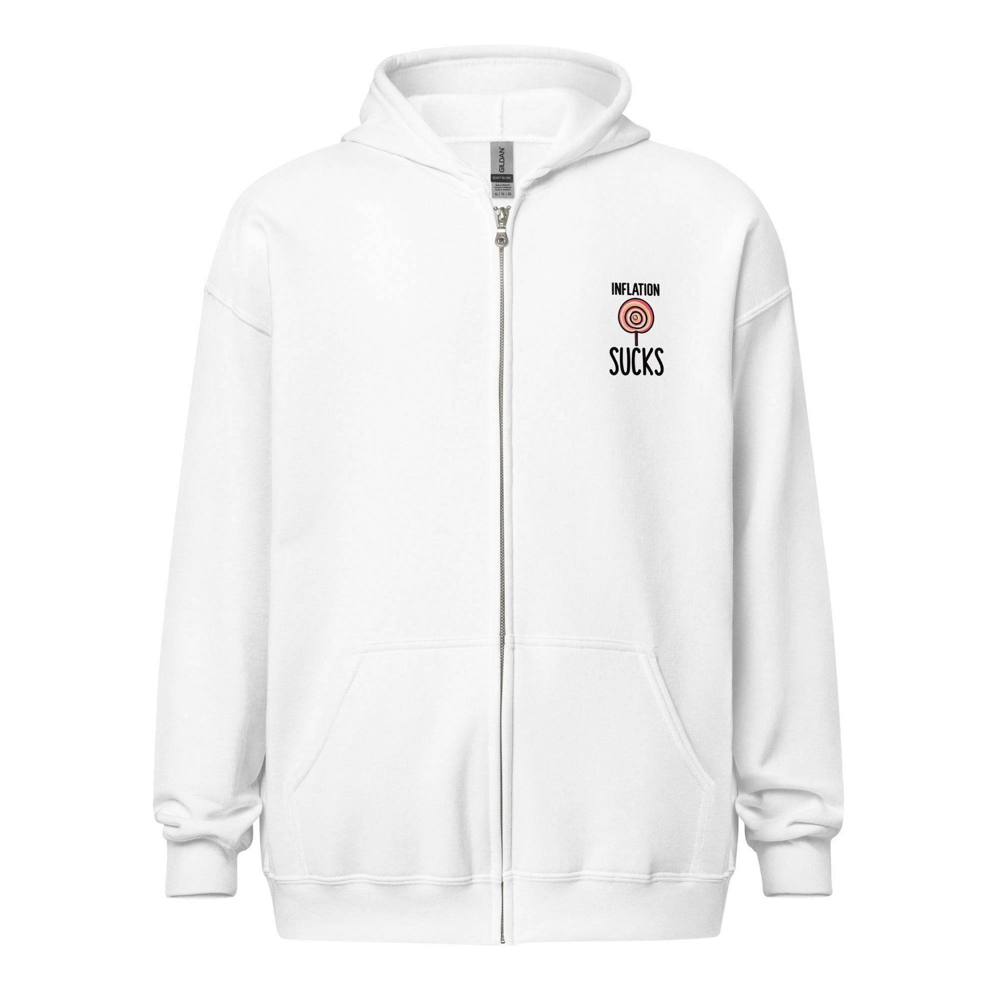 Inflation Hurts Zip Up Hoodie - InvestmenTees