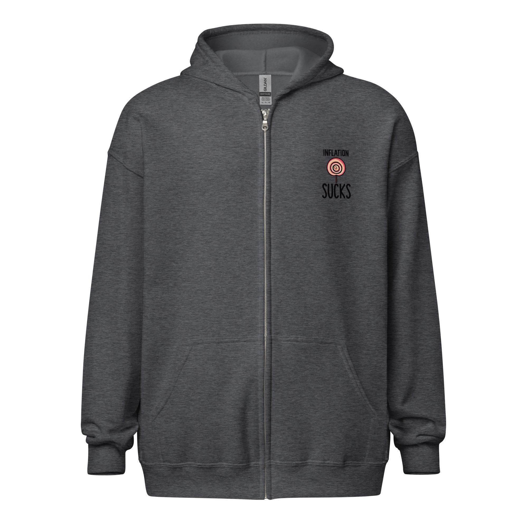 Inflation Hurts Zip Up Hoodie - InvestmenTees