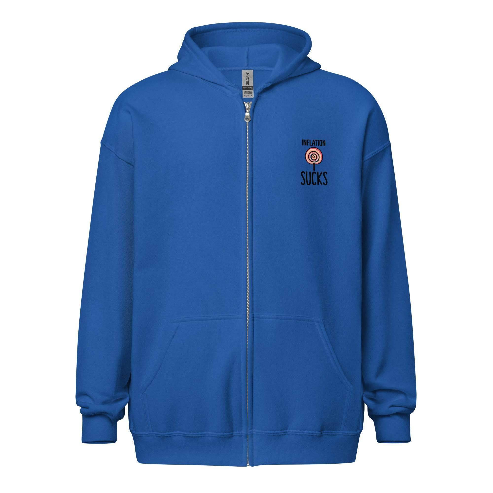 Inflation Hurts Zip Up Hoodie - InvestmenTees