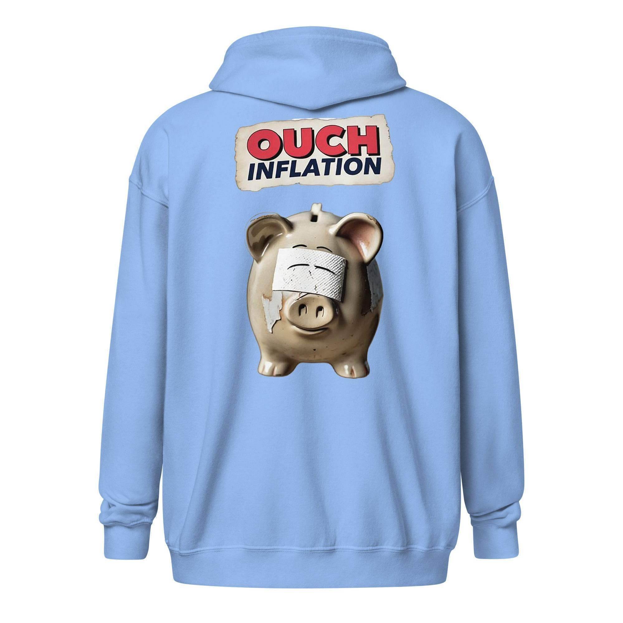 Inflation Hurts Zip Up Hoodie - InvestmenTees