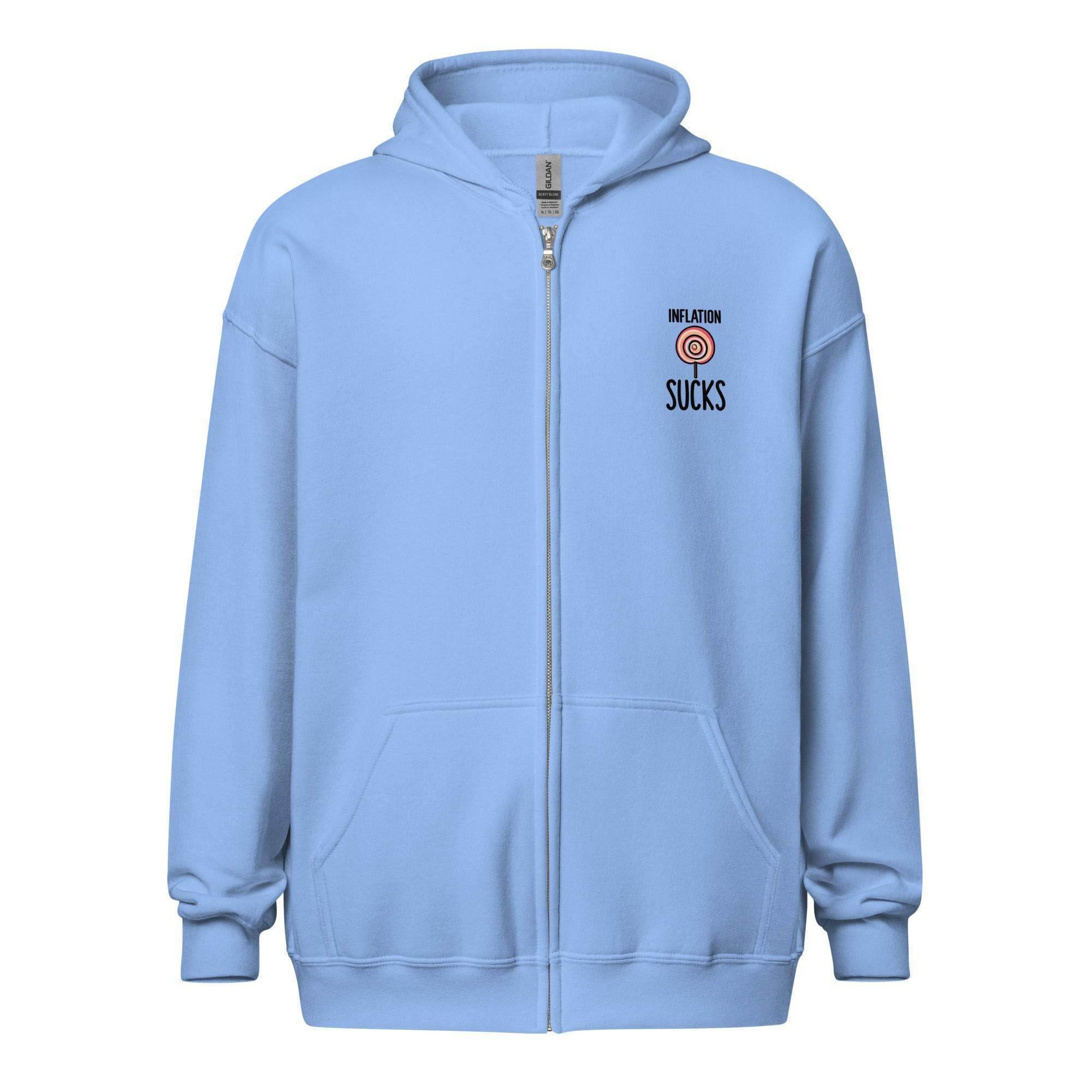 Inflation Hurts Zip Up Hoodie - InvestmenTees