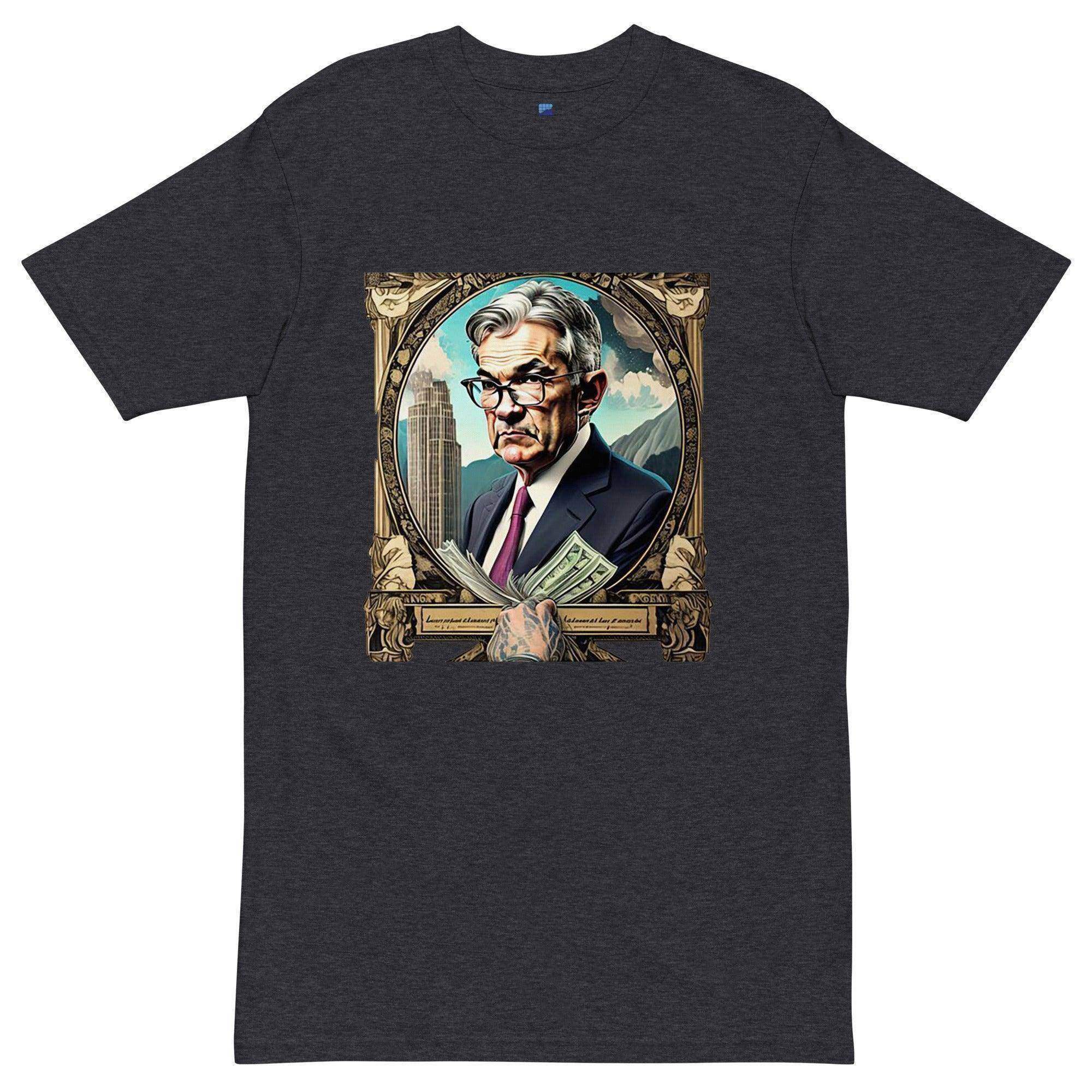 Jerome Powell Portrait T-Shirt - InvestmenTees