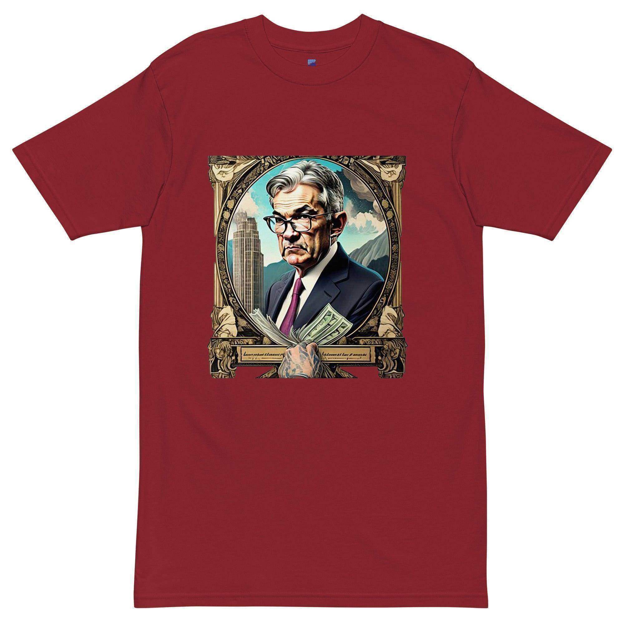 Jerome Powell Portrait T-Shirt - InvestmenTees