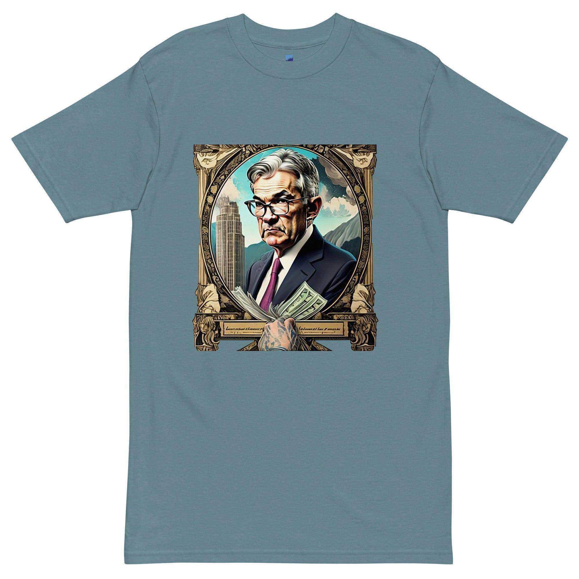 Jerome Powell Portrait T-Shirt - InvestmenTees