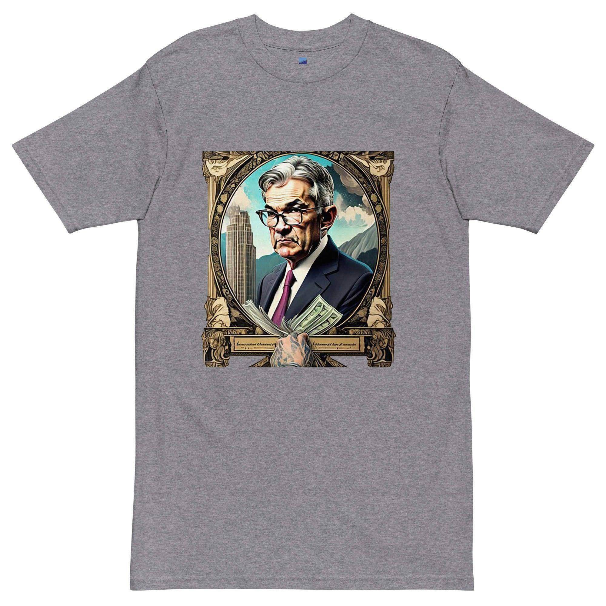 Jerome Powell Portrait T-Shirt - InvestmenTees