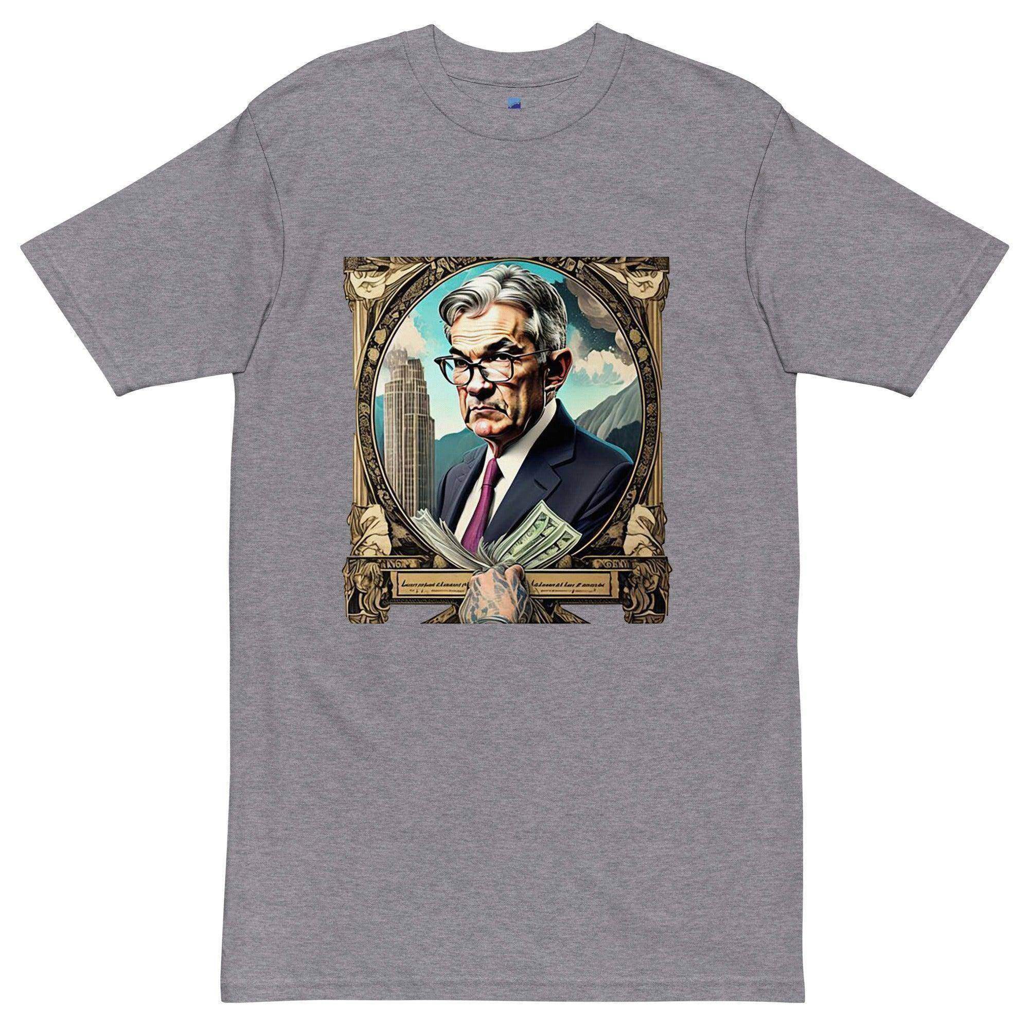 Jerome Powell Portrait T-Shirt - InvestmenTees