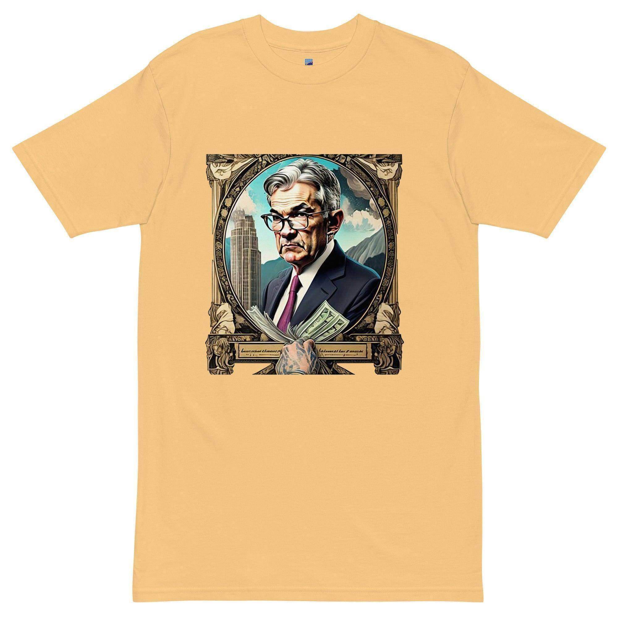 Jerome Powell Portrait T-Shirt - InvestmenTees