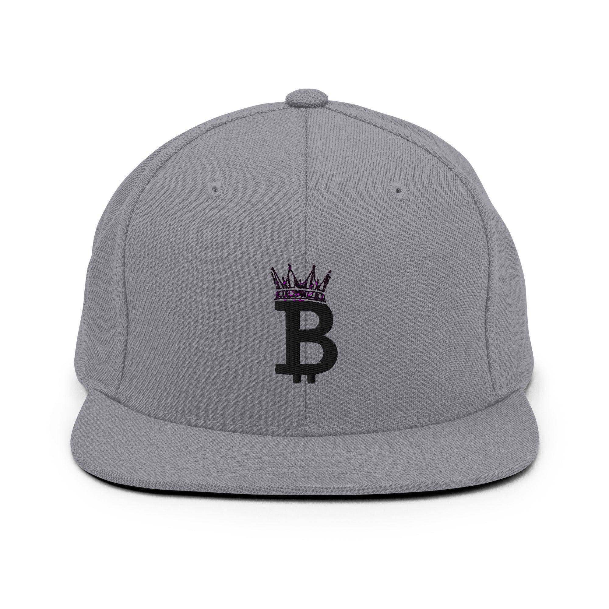 King Bitcoin Snapback Hat - InvestmenTees