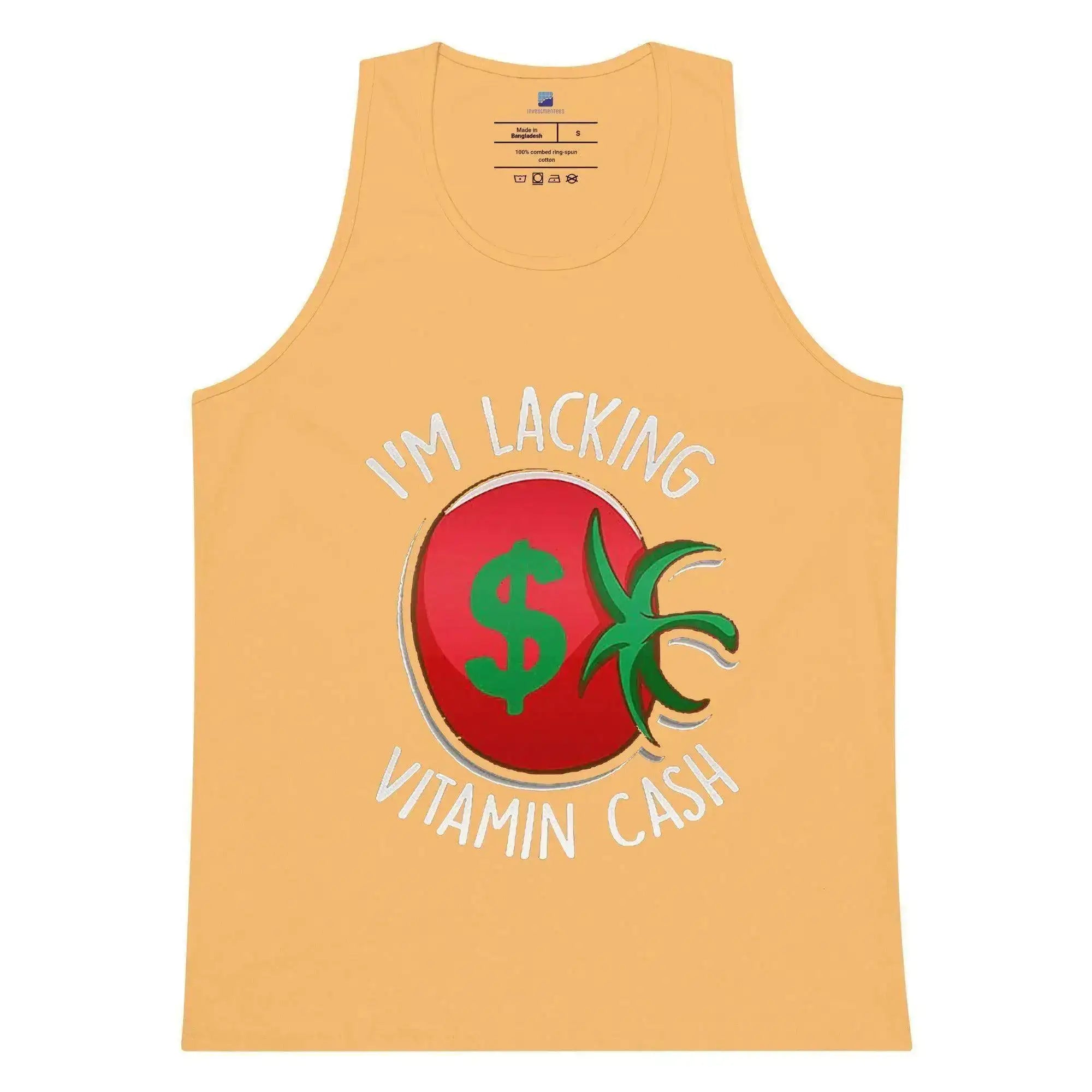 Lacking Vitamin Cash Tank Top - InvestmenTees