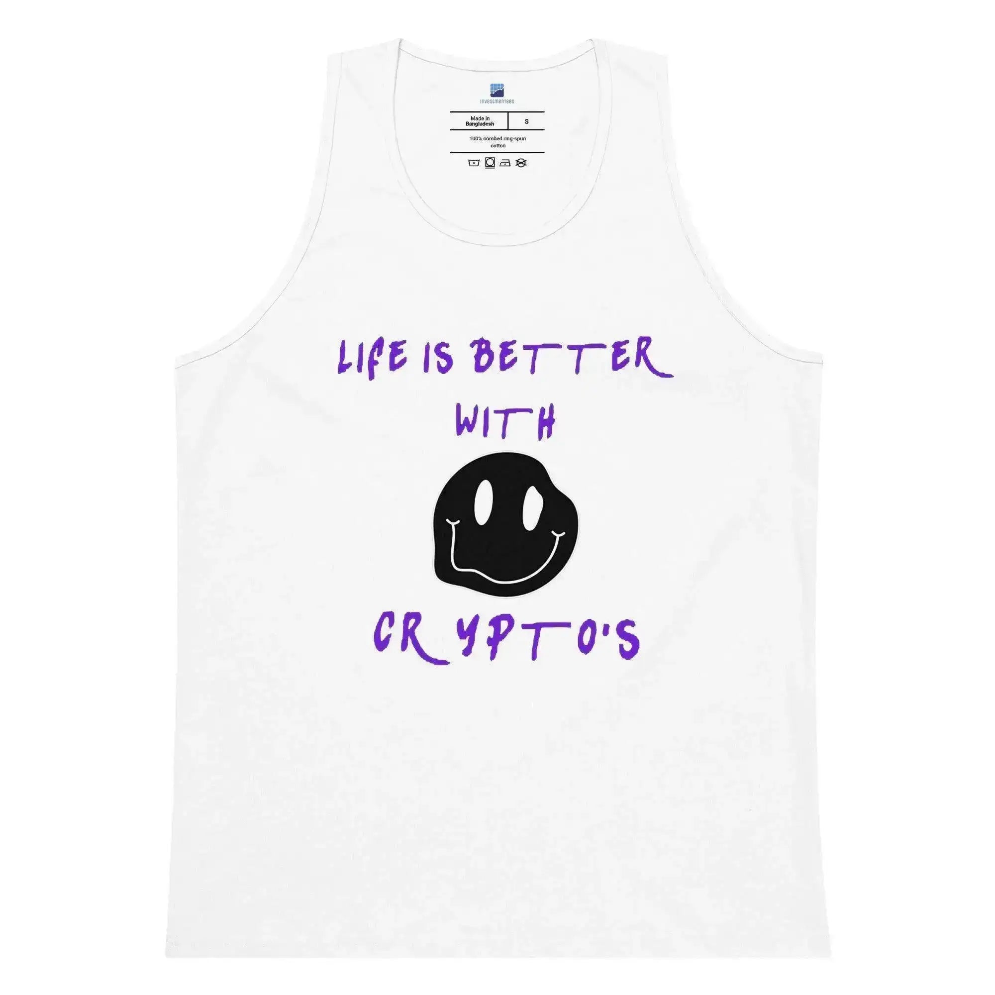 Life Is Better With Cryptos Tank Top - InvestmenTees