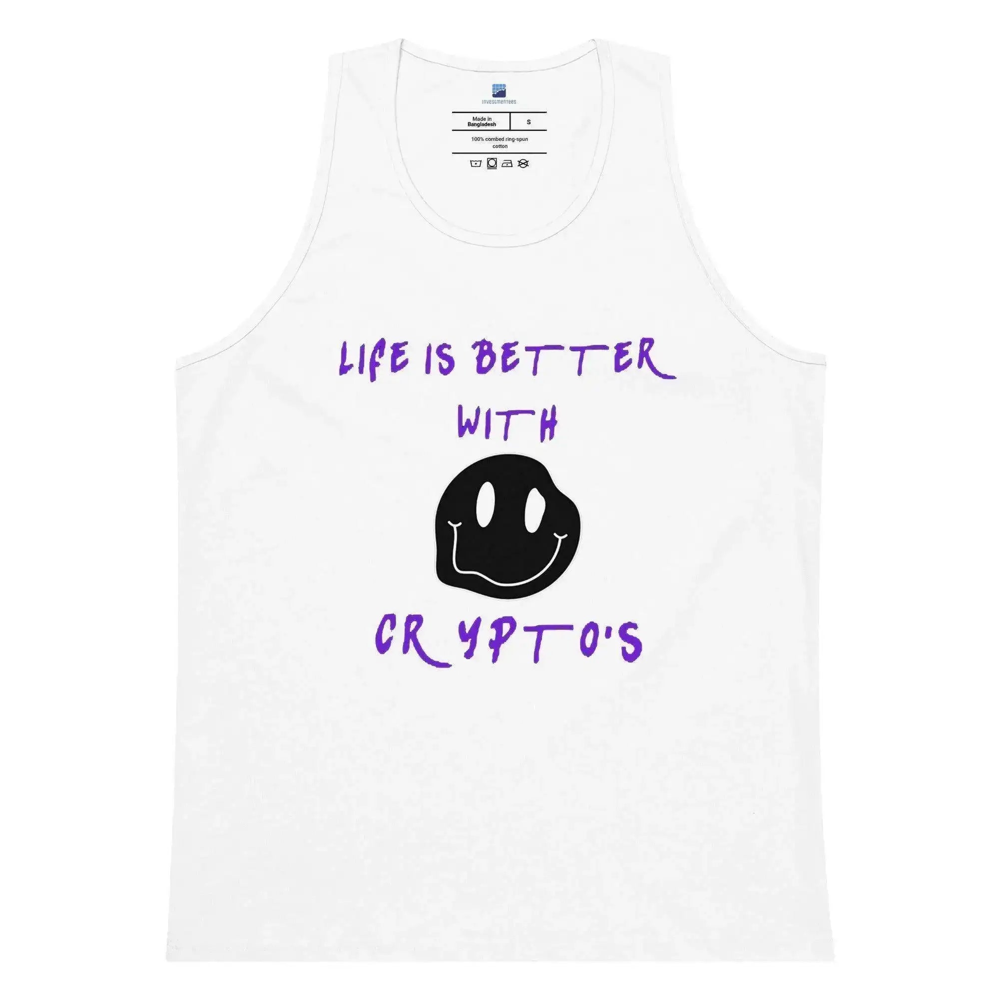 Life Is Better With Cryptos Tank Top - InvestmenTees