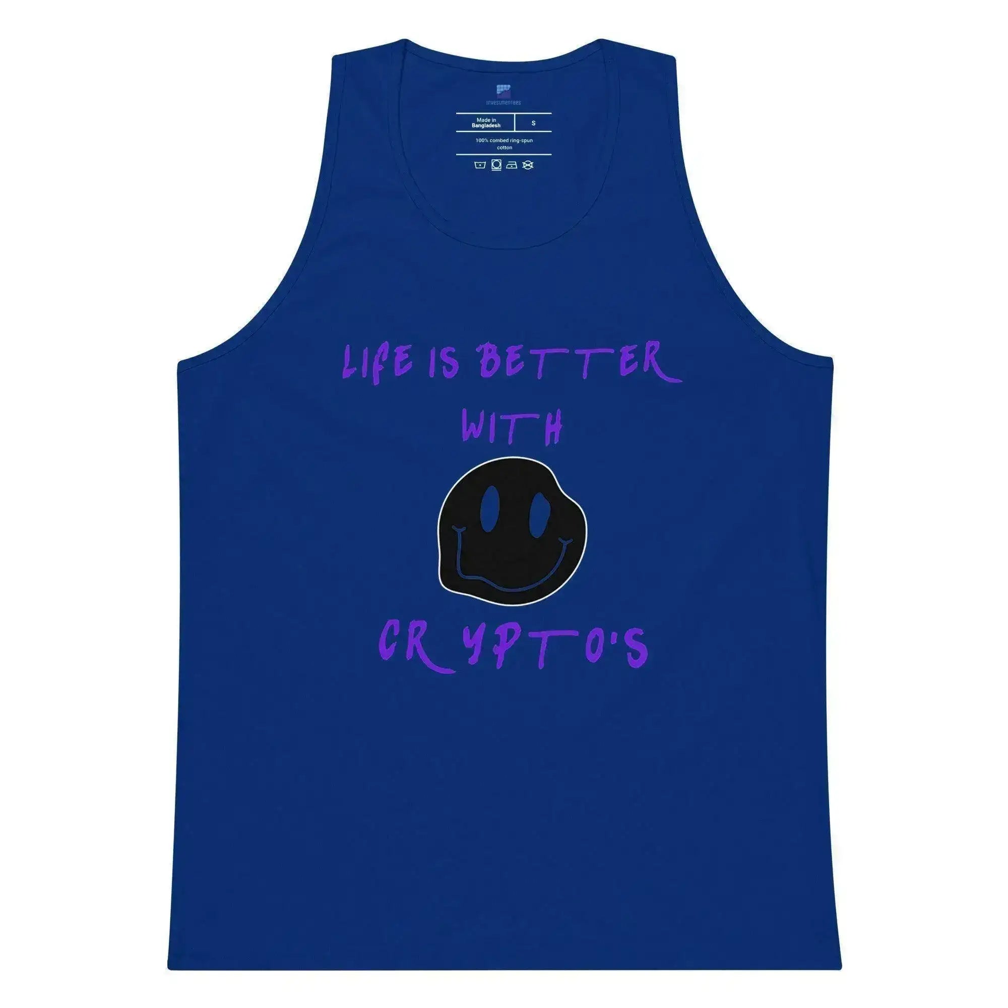 Life Is Better With Cryptos Tank Top - InvestmenTees