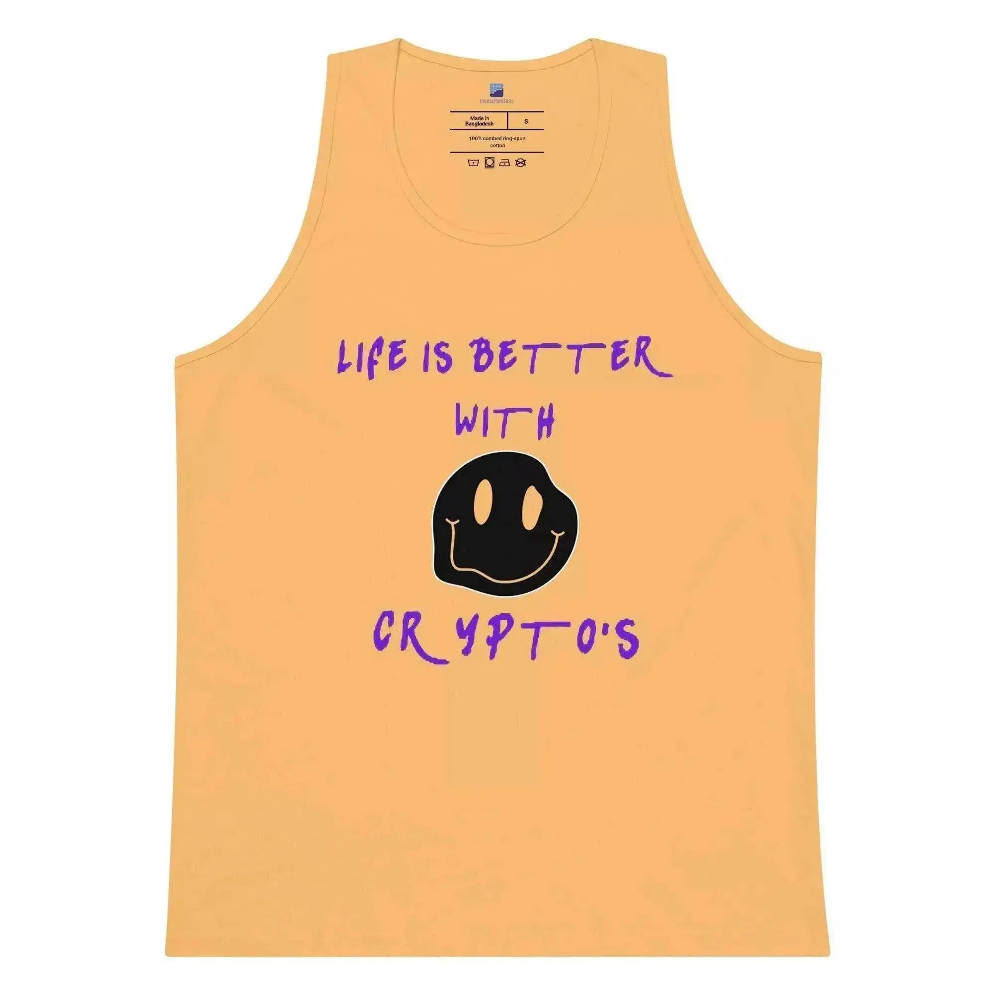 Life Is Better With Cryptos Tank Top - InvestmenTees