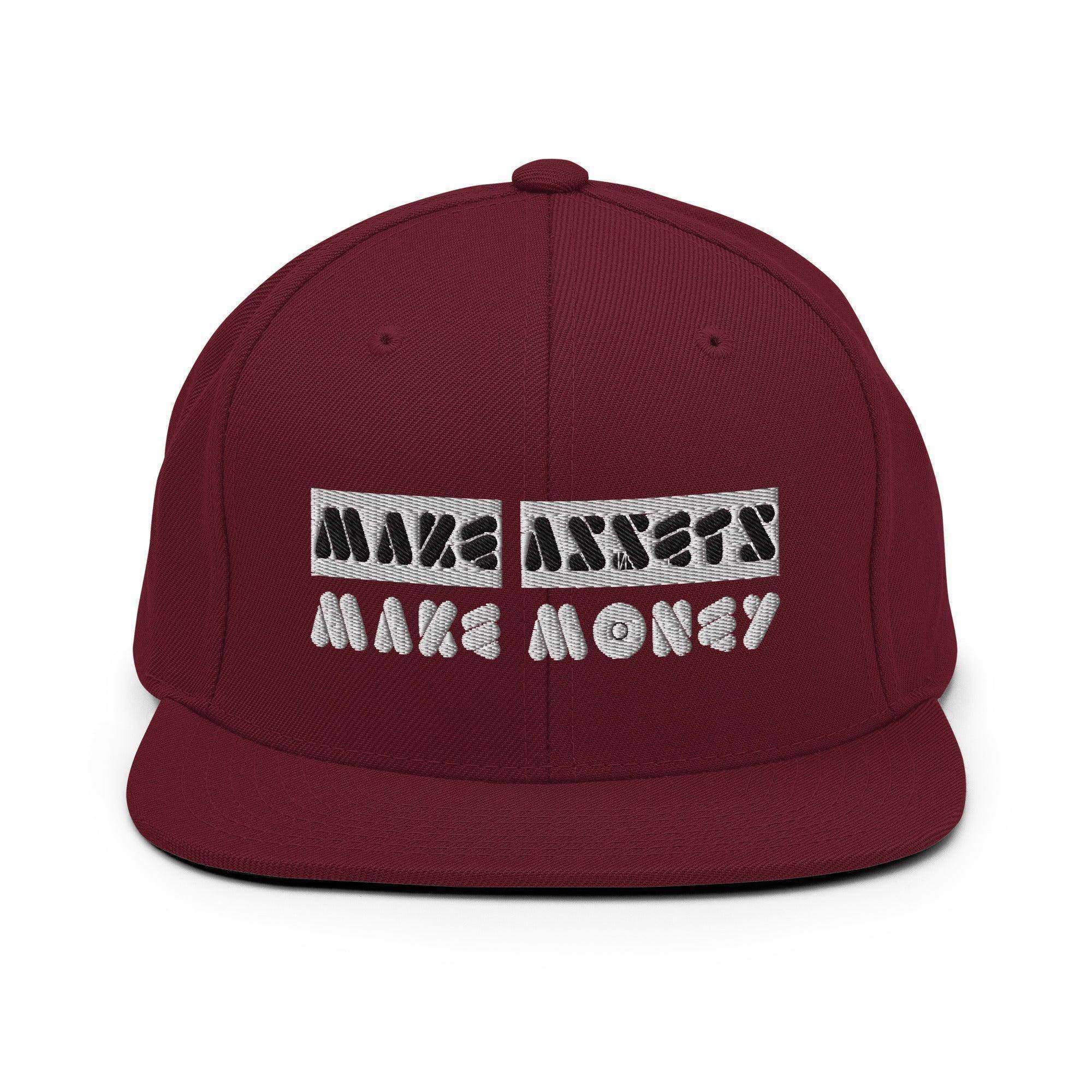 Make Assets | Make Money Snapback Hat - InvestmenTees