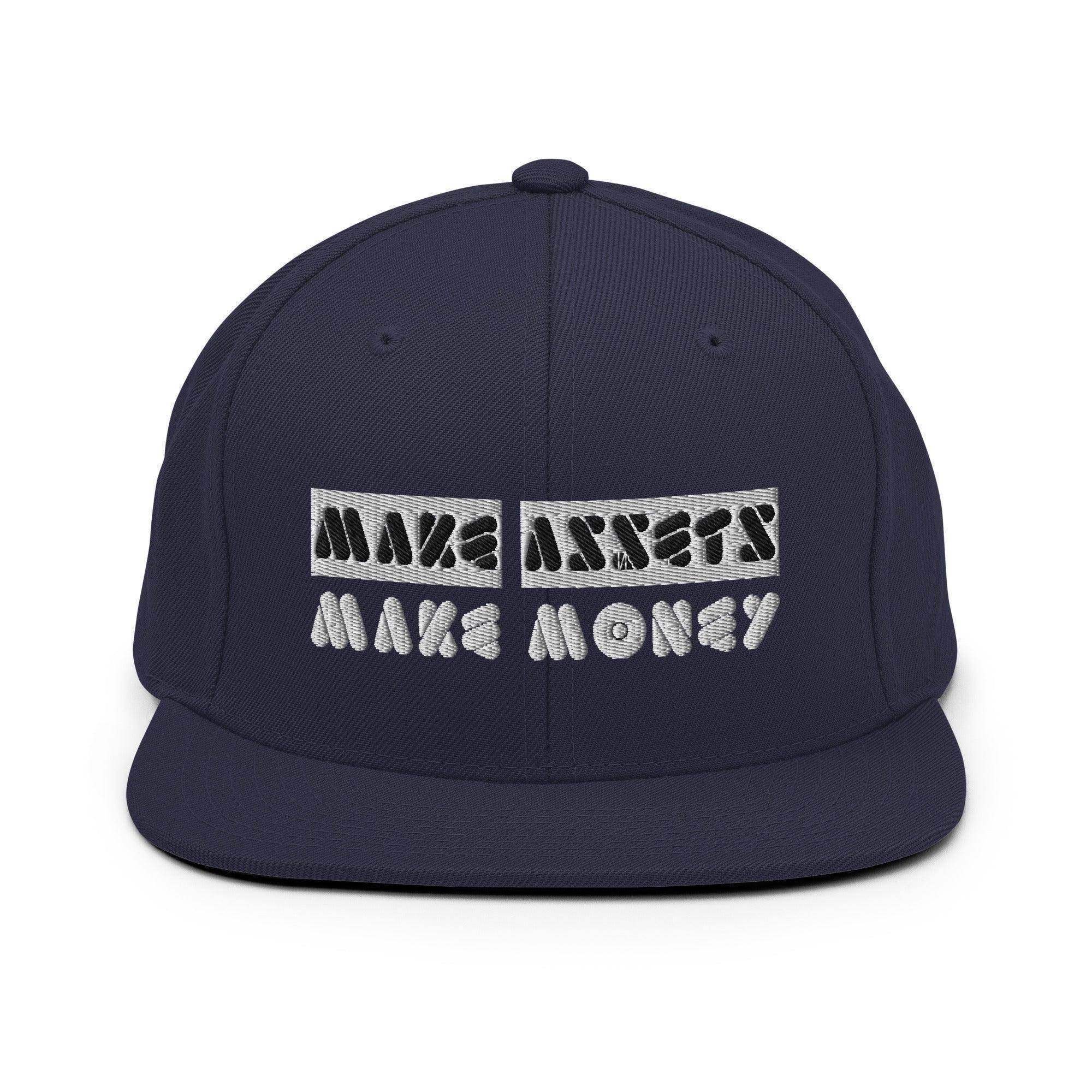 Make Assets | Make Money Snapback Hat - InvestmenTees