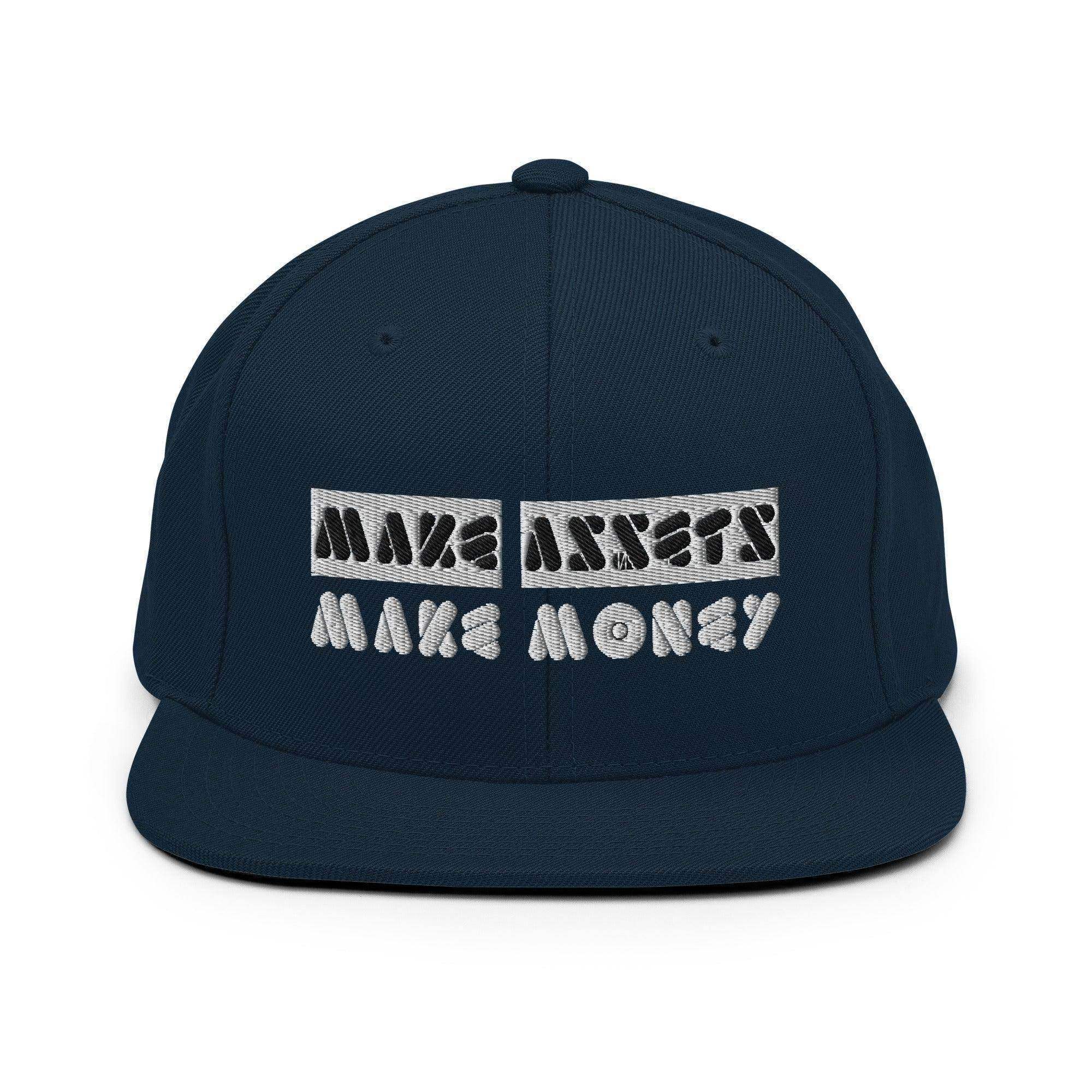 Make Assets | Make Money Snapback Hat - InvestmenTees