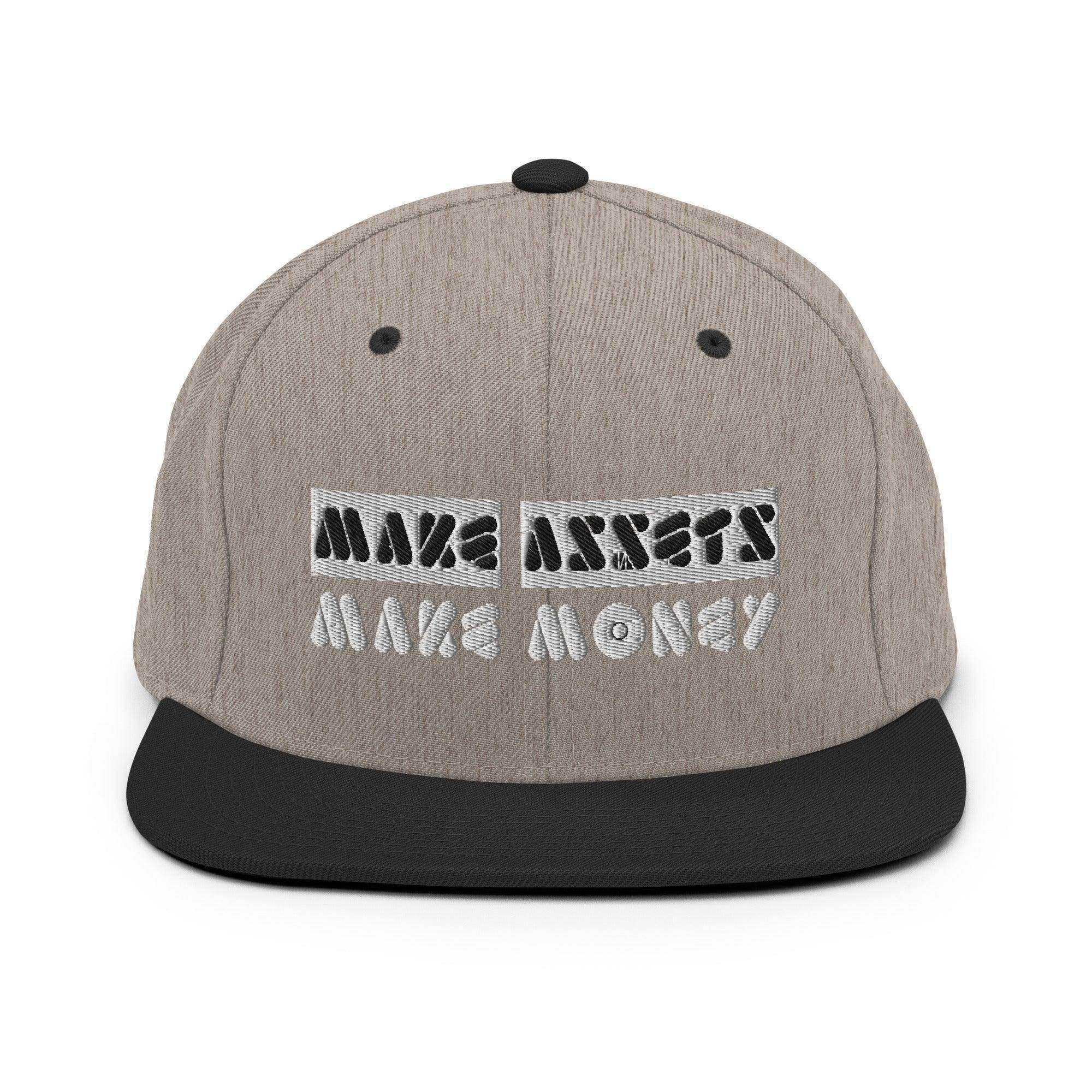 Make Assets | Make Money Snapback Hat - InvestmenTees