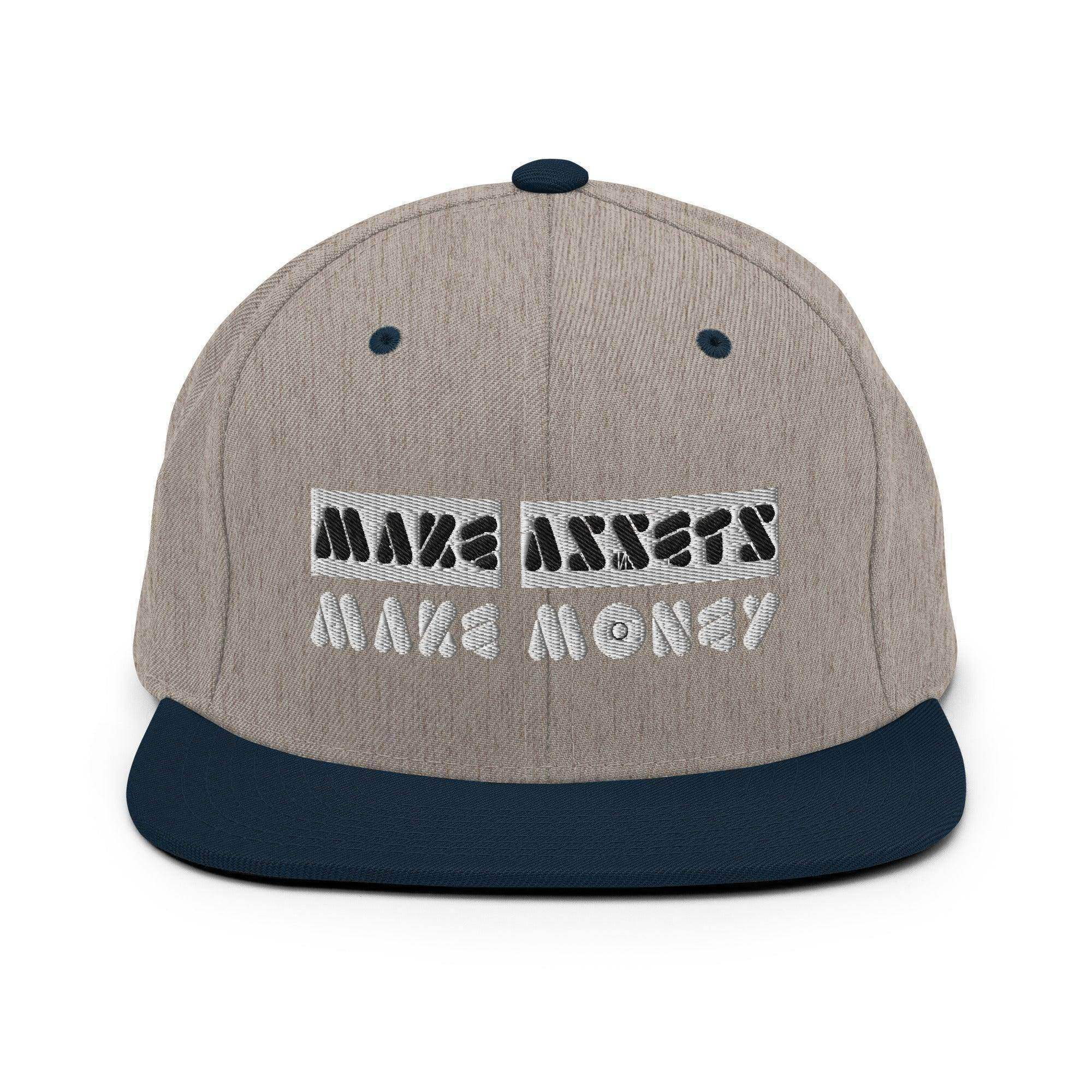 Make Assets | Make Money Snapback Hat - InvestmenTees