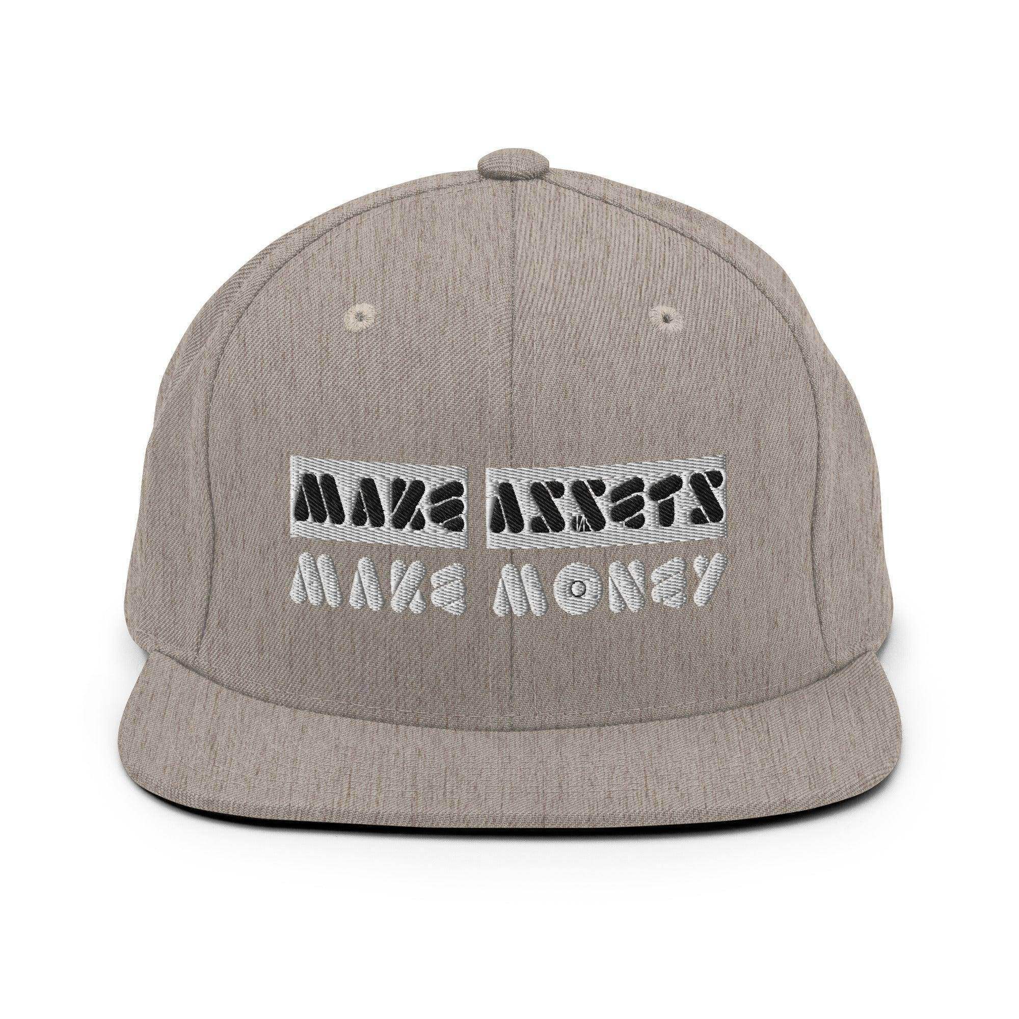 Make Assets | Make Money Snapback Hat - InvestmenTees