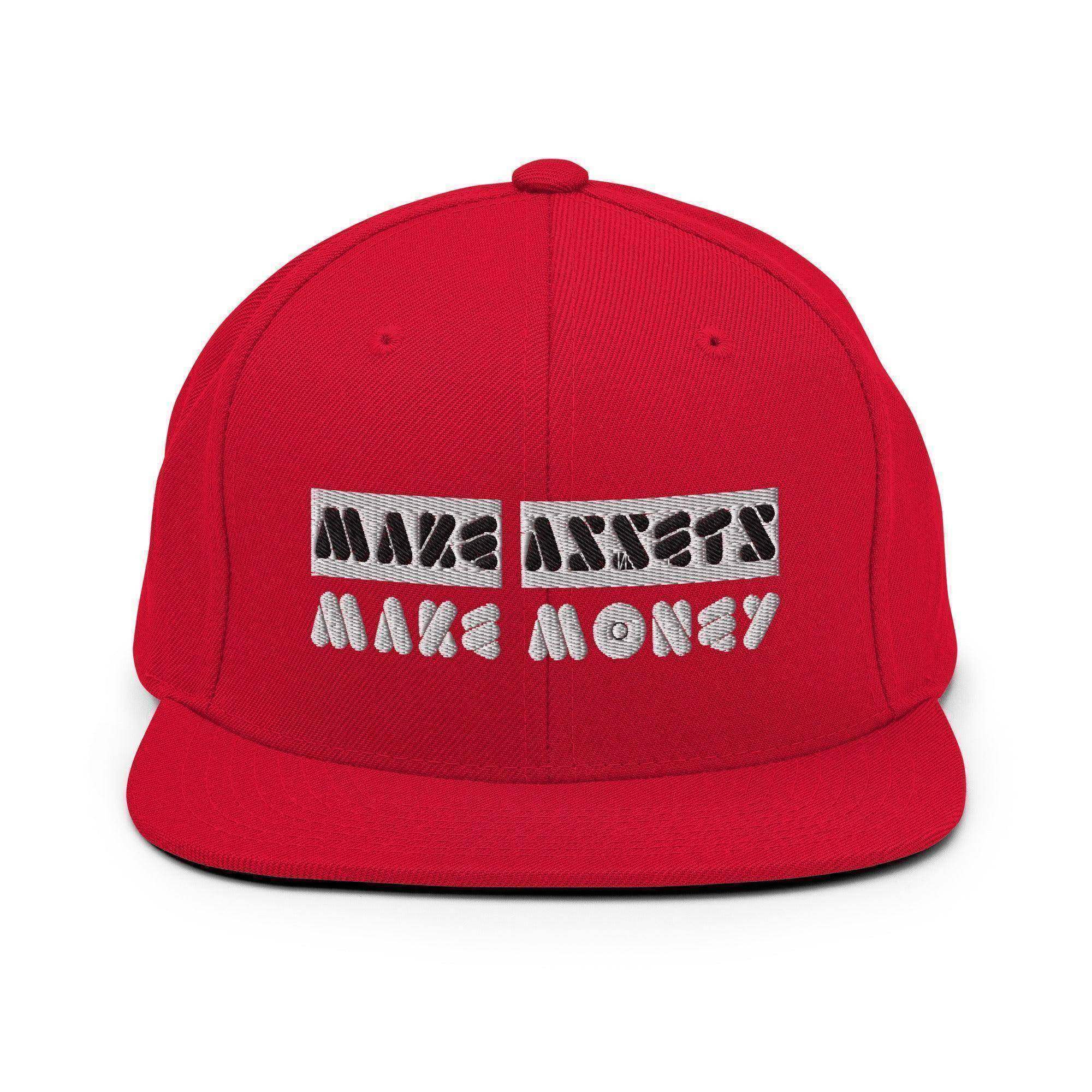 Make Assets | Make Money Snapback Hat - InvestmenTees