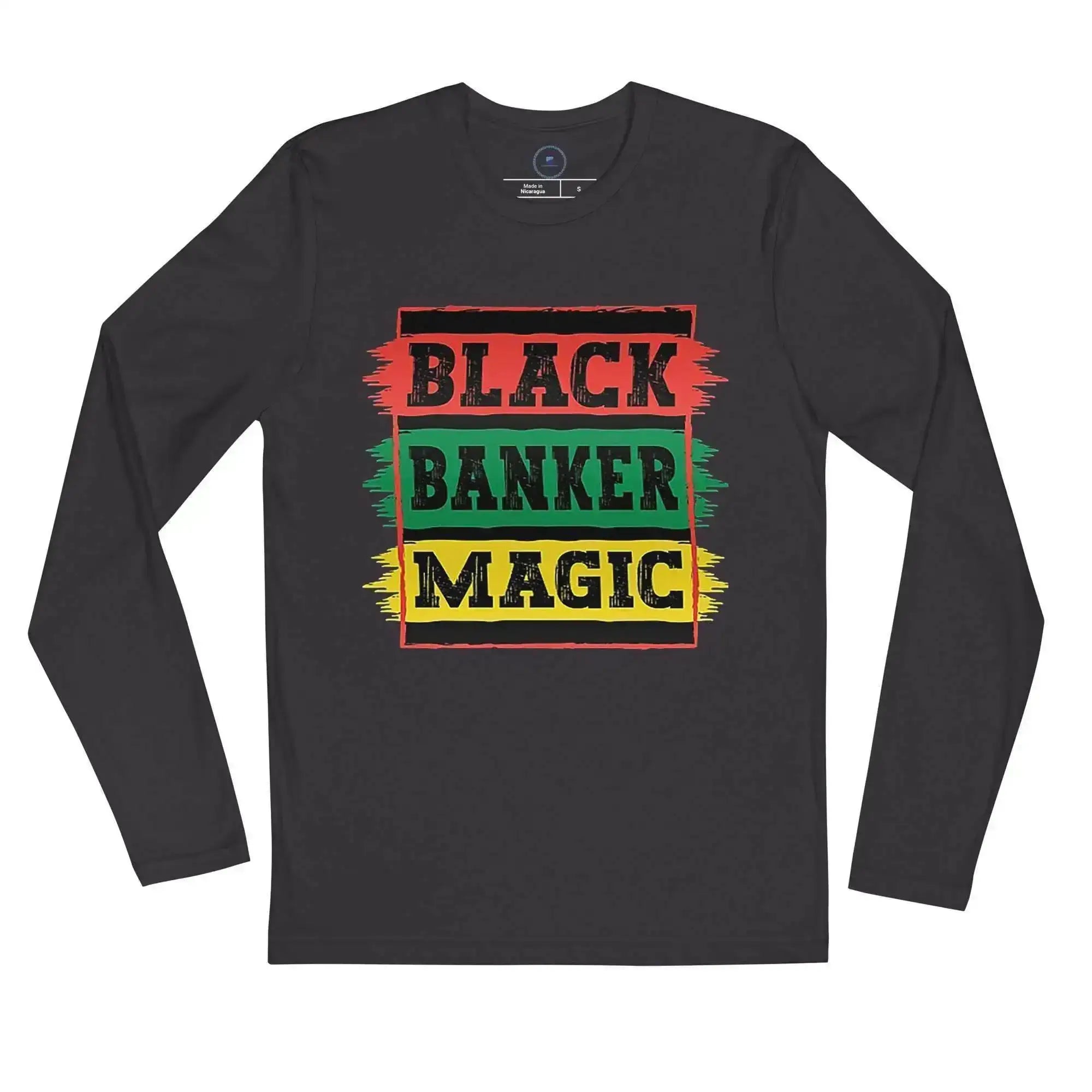Black Banker Magic Long Sleeve T-Shirt - InvestmenTees