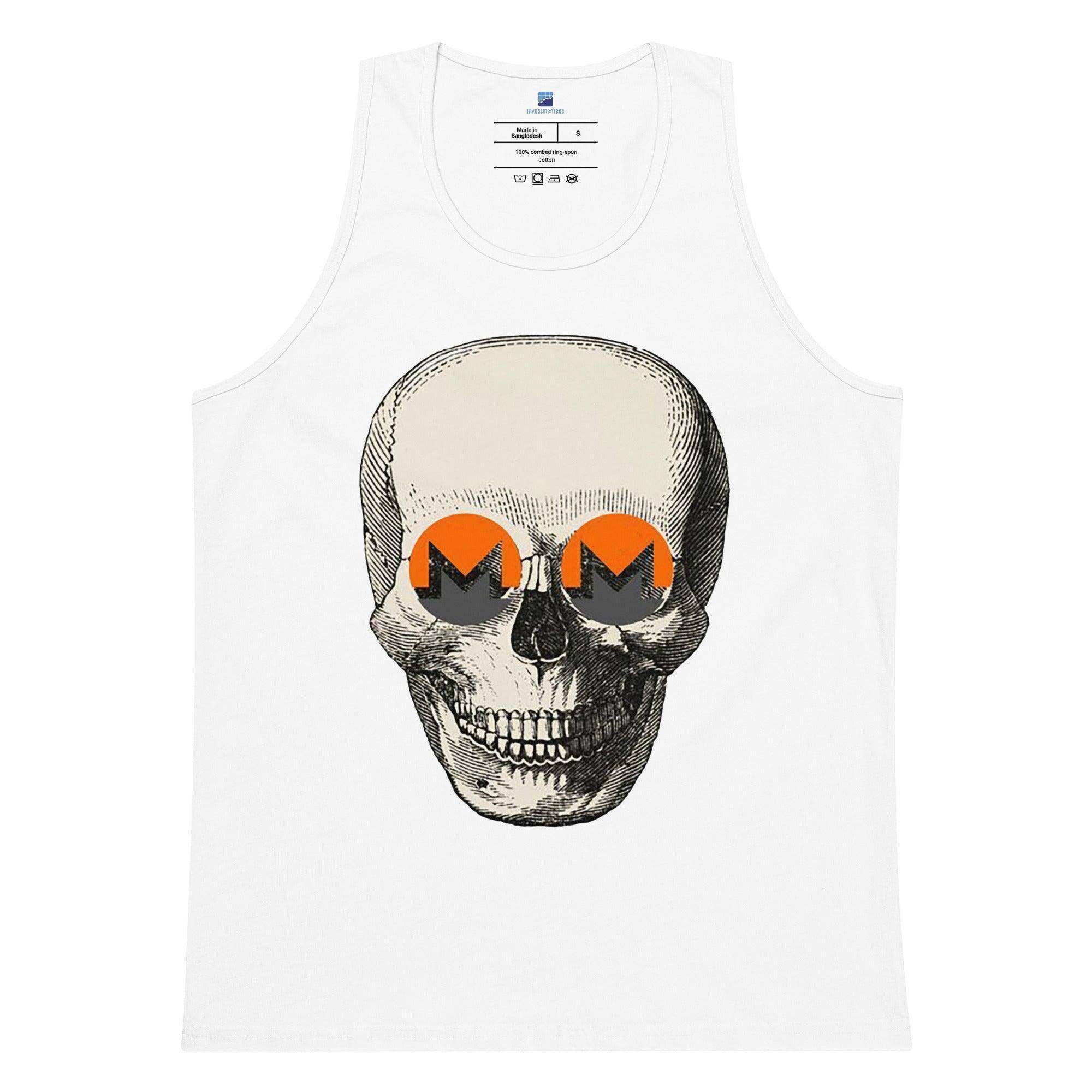 Monero Coin Skull Tank Top - InvestmenTees